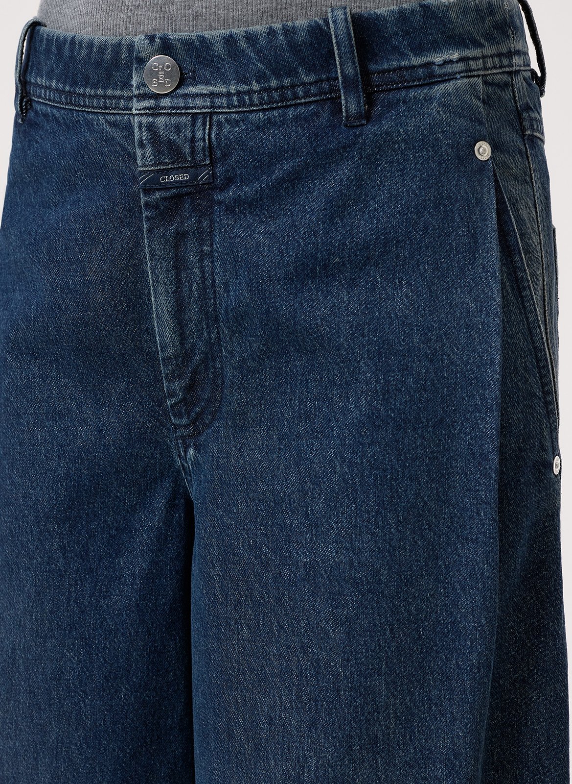 Regular waist wide-leg jeans CLOSED Blue