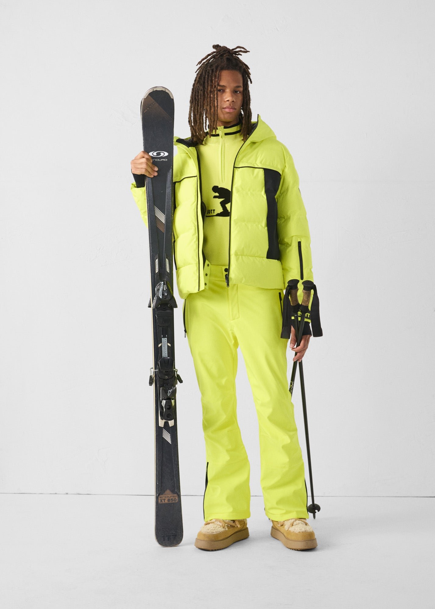Ski jacket for extreme cold series JOTT Yellow