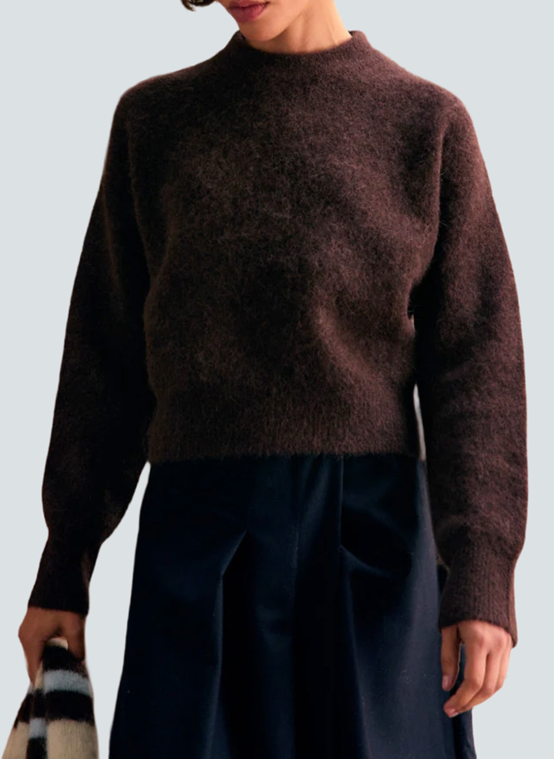 Pull col rond en laine mélangée SURPRISE