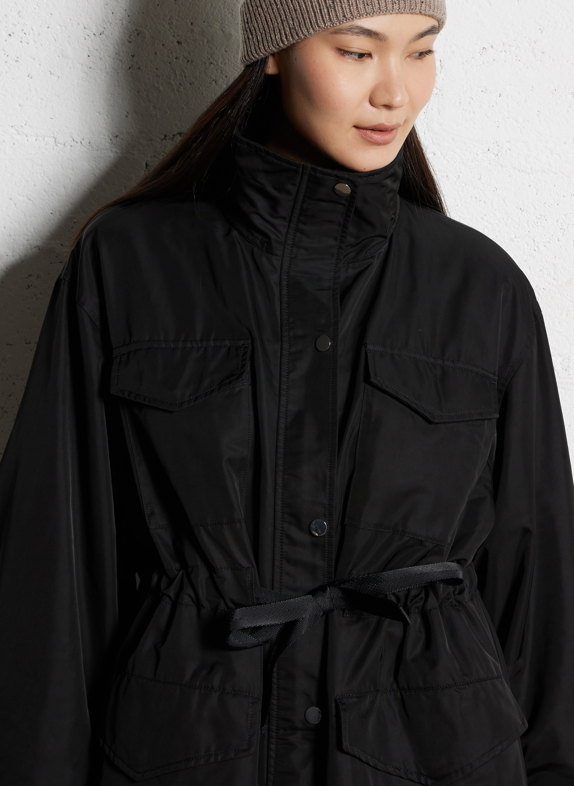 Parka met opstaande kraag BERENICE Zwart