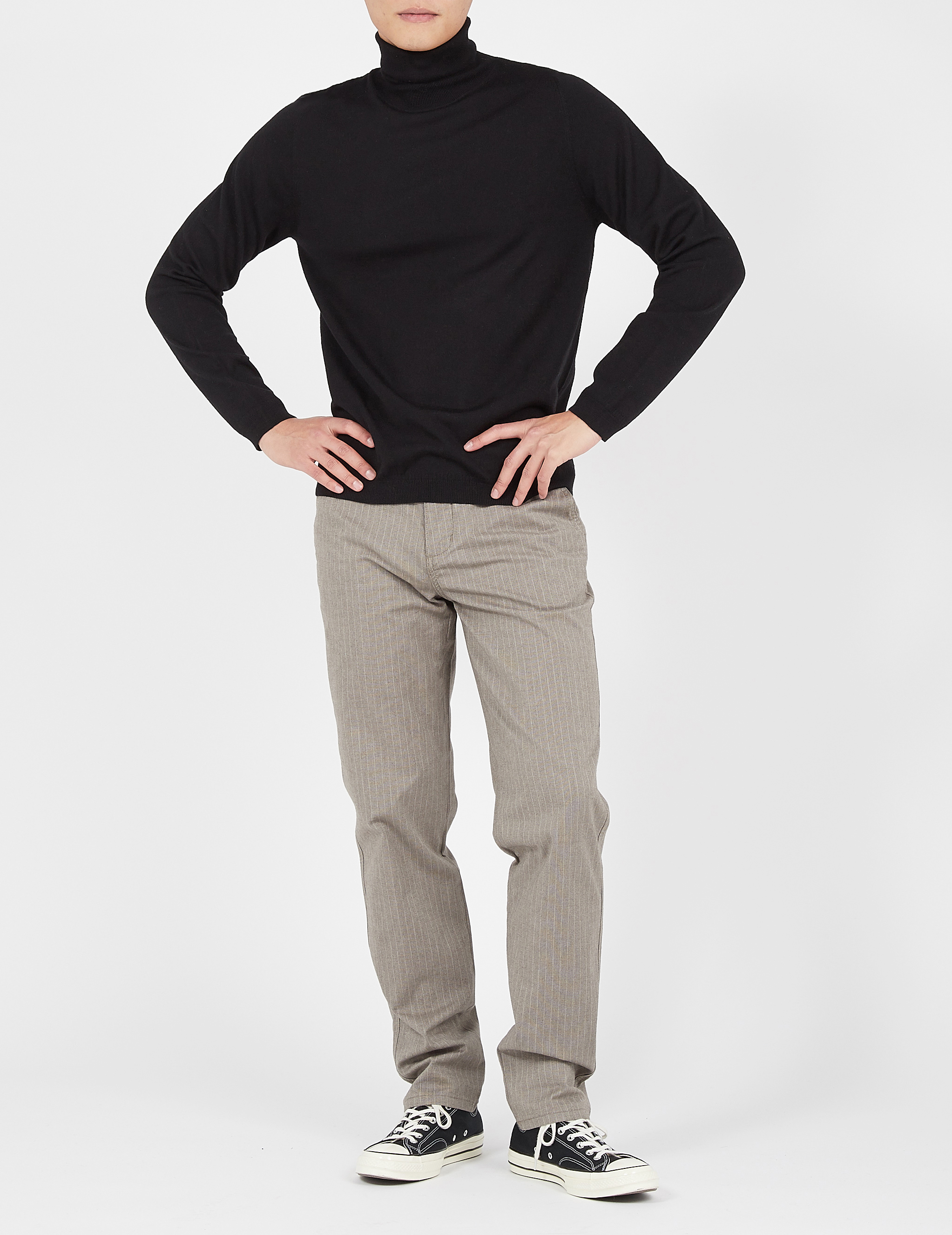 Rollkragenpullover aus Wolle, Regular Fit AU PRINTEMPS PARIS Schwarz