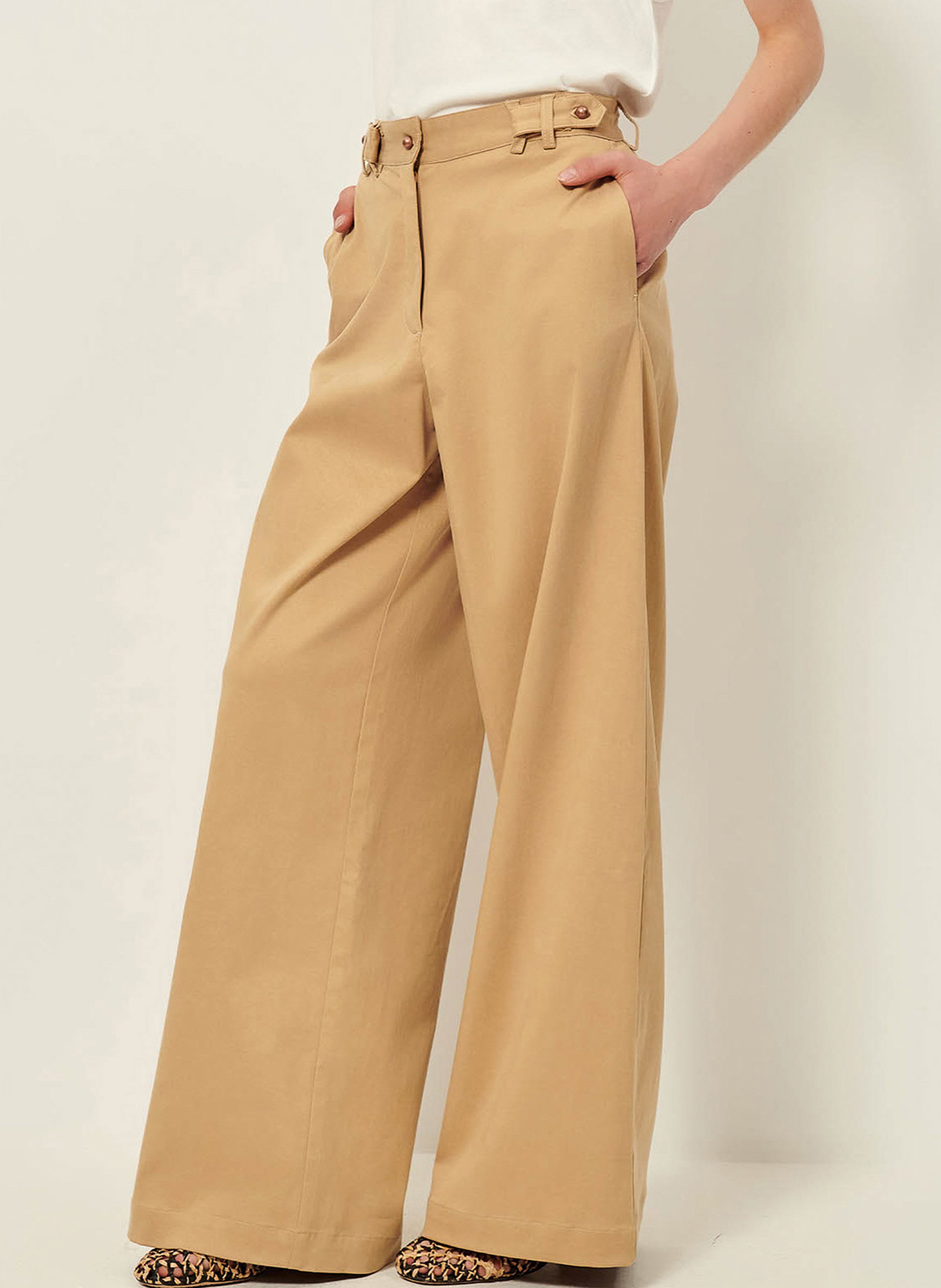 Pantaloni larghi con bretelle SESSUN