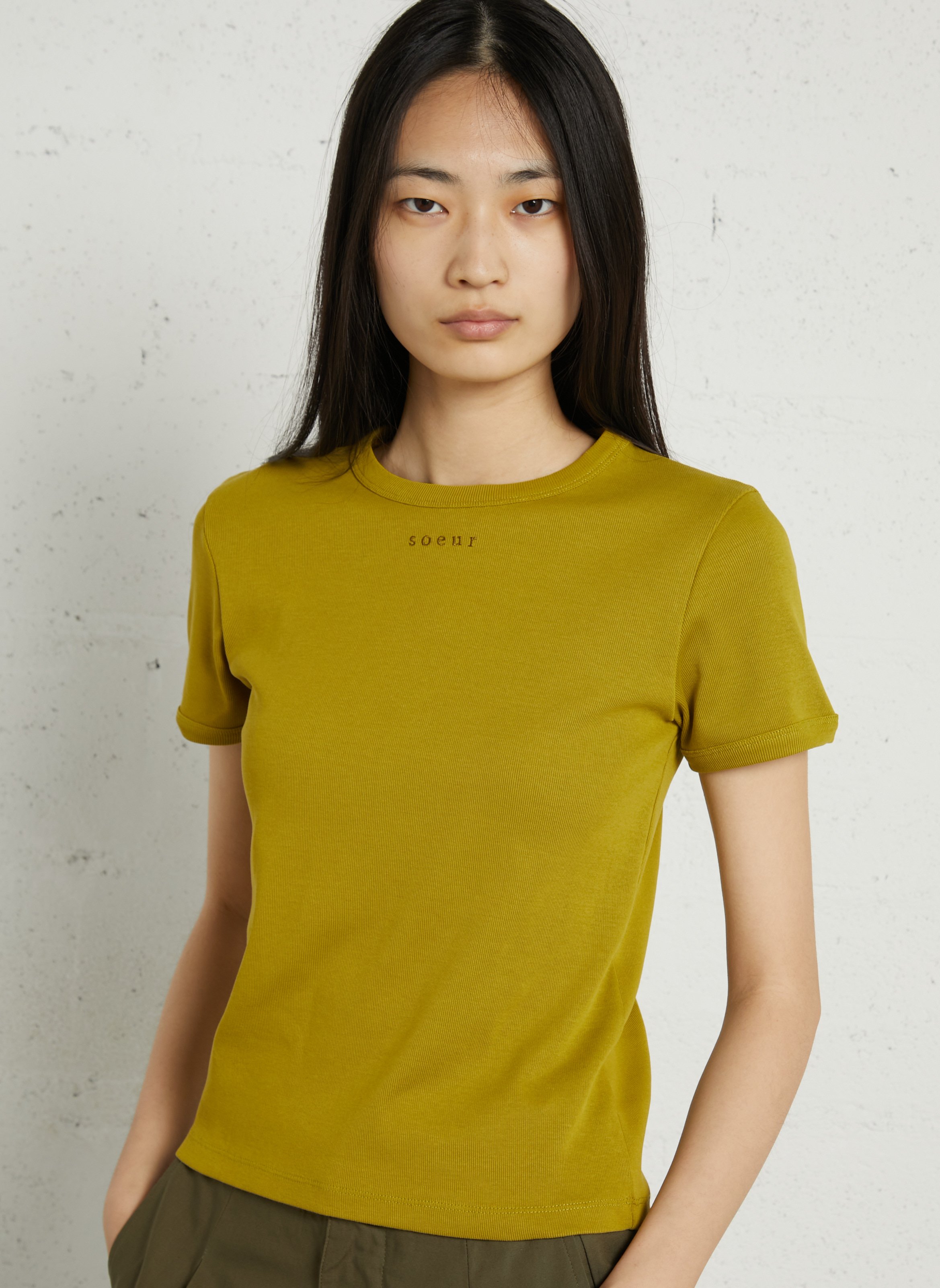 Gerade geschnittenes Rundhals-T-Shirt aus Bio-Baumwolle SOEUR