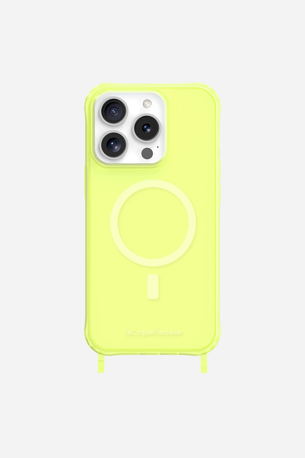 Magsafe phone case with rings for iPhone 15 Pro LA COQUE FRANCAISE Yellow