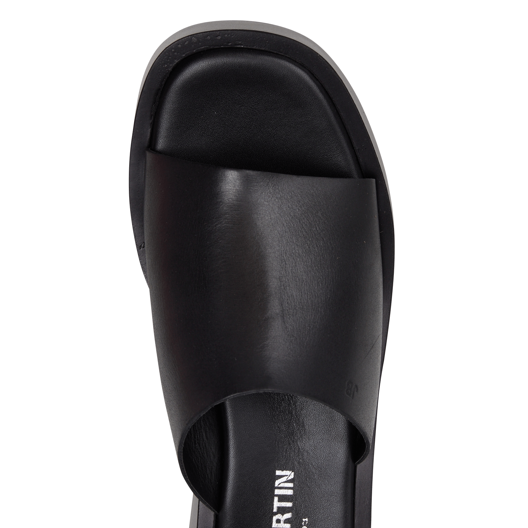 Leather platform sandals JB MARTIN Black