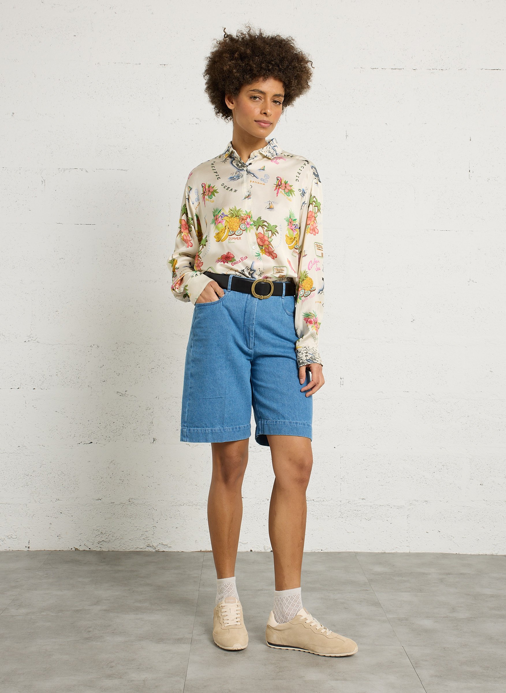 Chemise droite col classique imprimé HARTFORD Multicolore