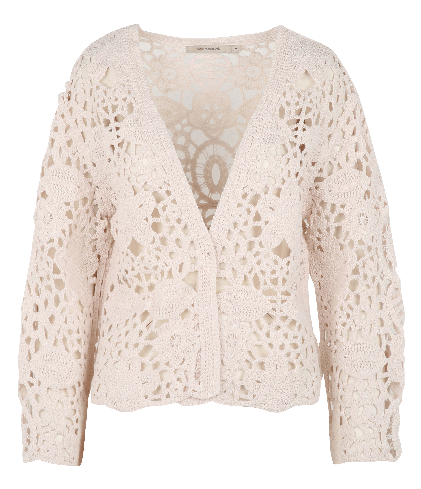 Häkelweste aus Bio-Baumwolle LA FEE MARABOUTEE Weiss