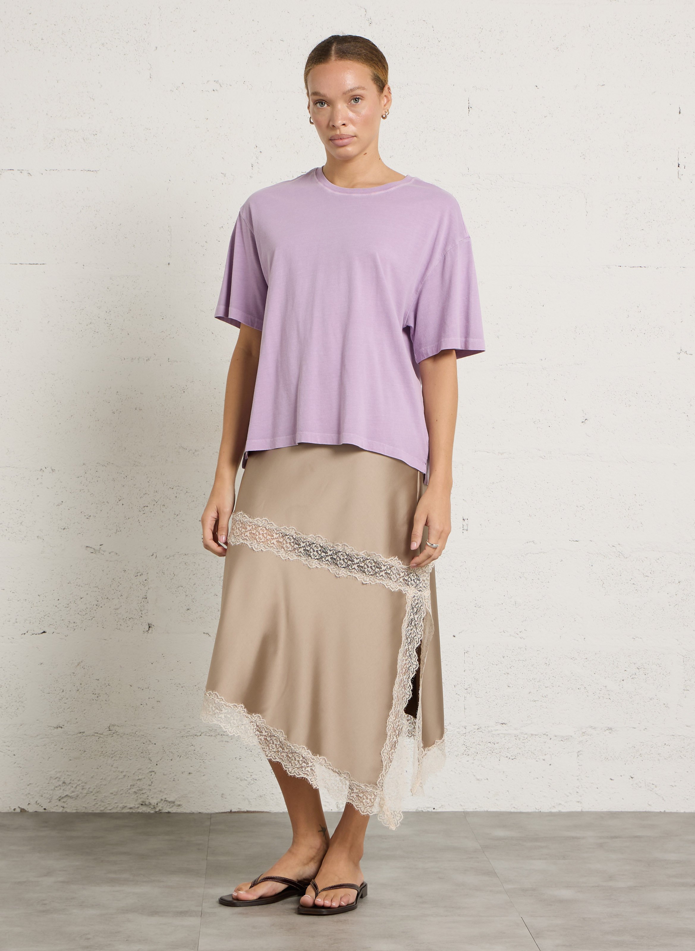 Tee-shirt oversize col rond en coton HOD PARIS