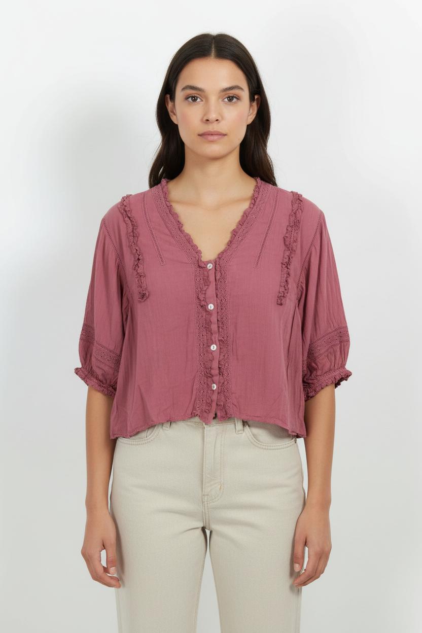 Blouse LOUISE MISHA - Seconde Main Pink