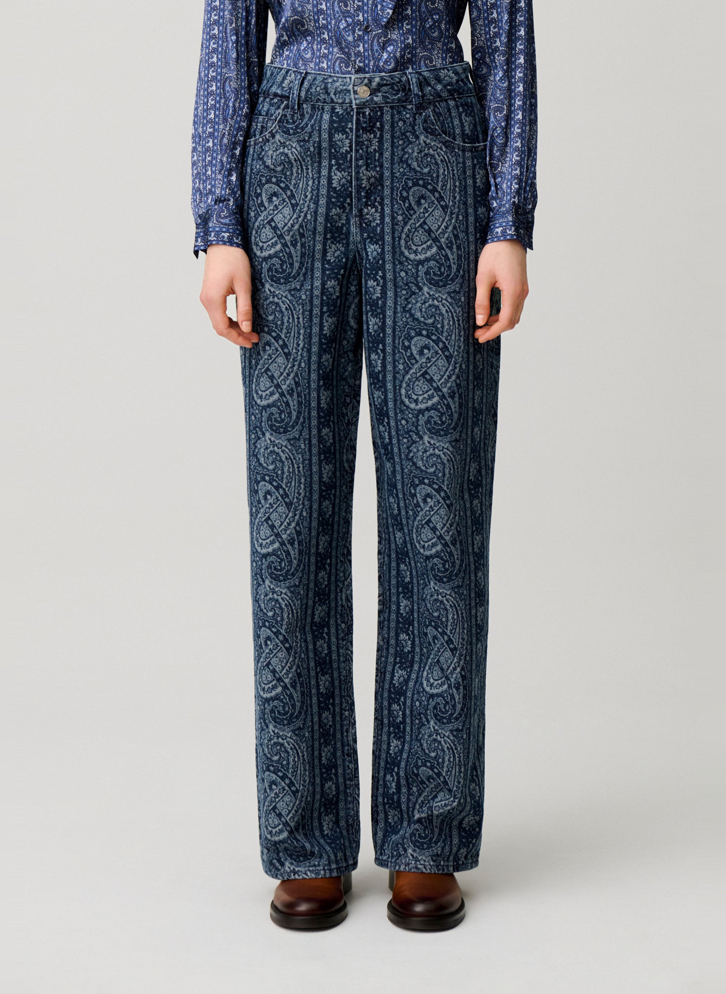 Rechte, katoenen jeans CLAUDIE PIERLOT Blauw