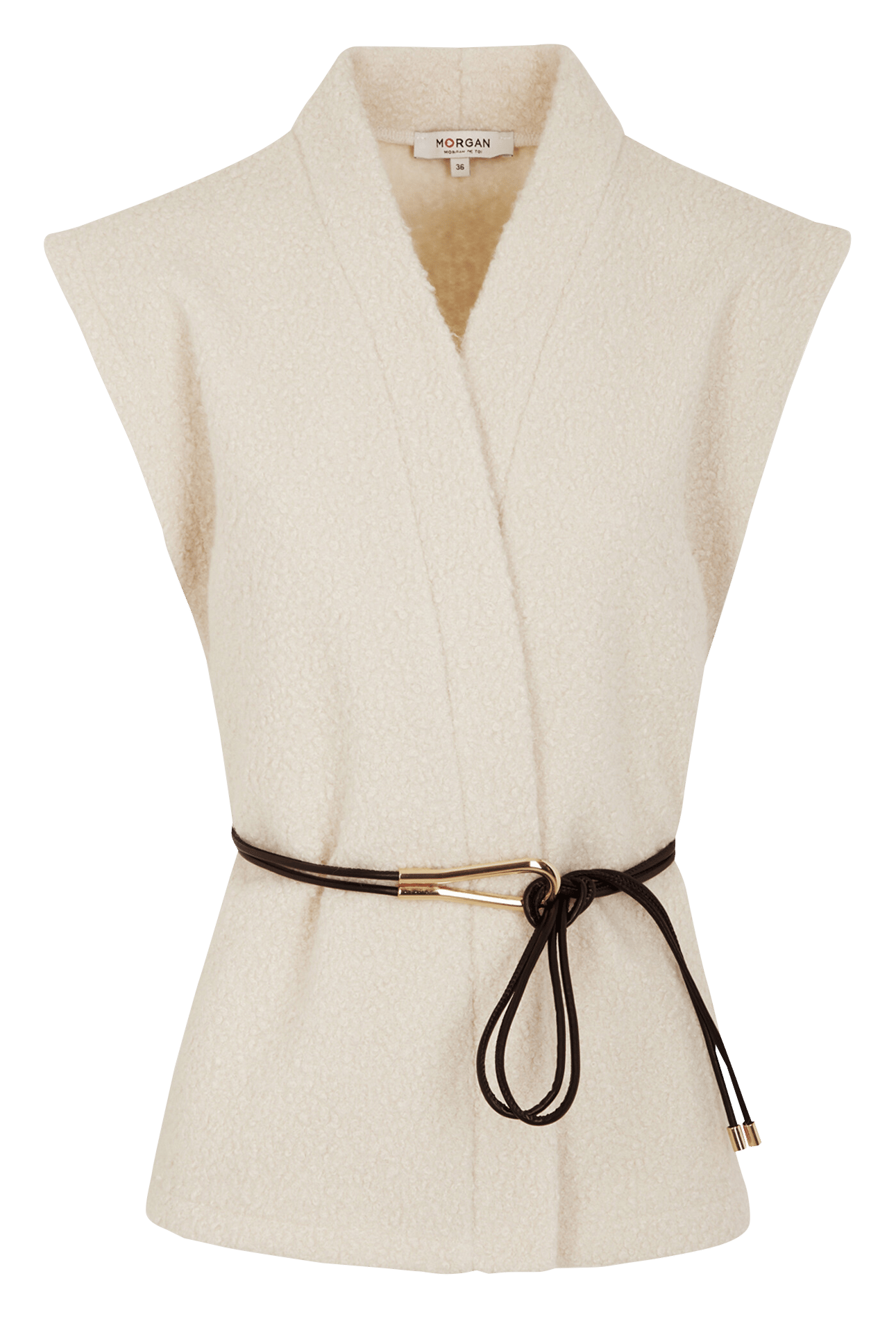Ärmellose taillierte Weste | Beige MORGAN Damen
