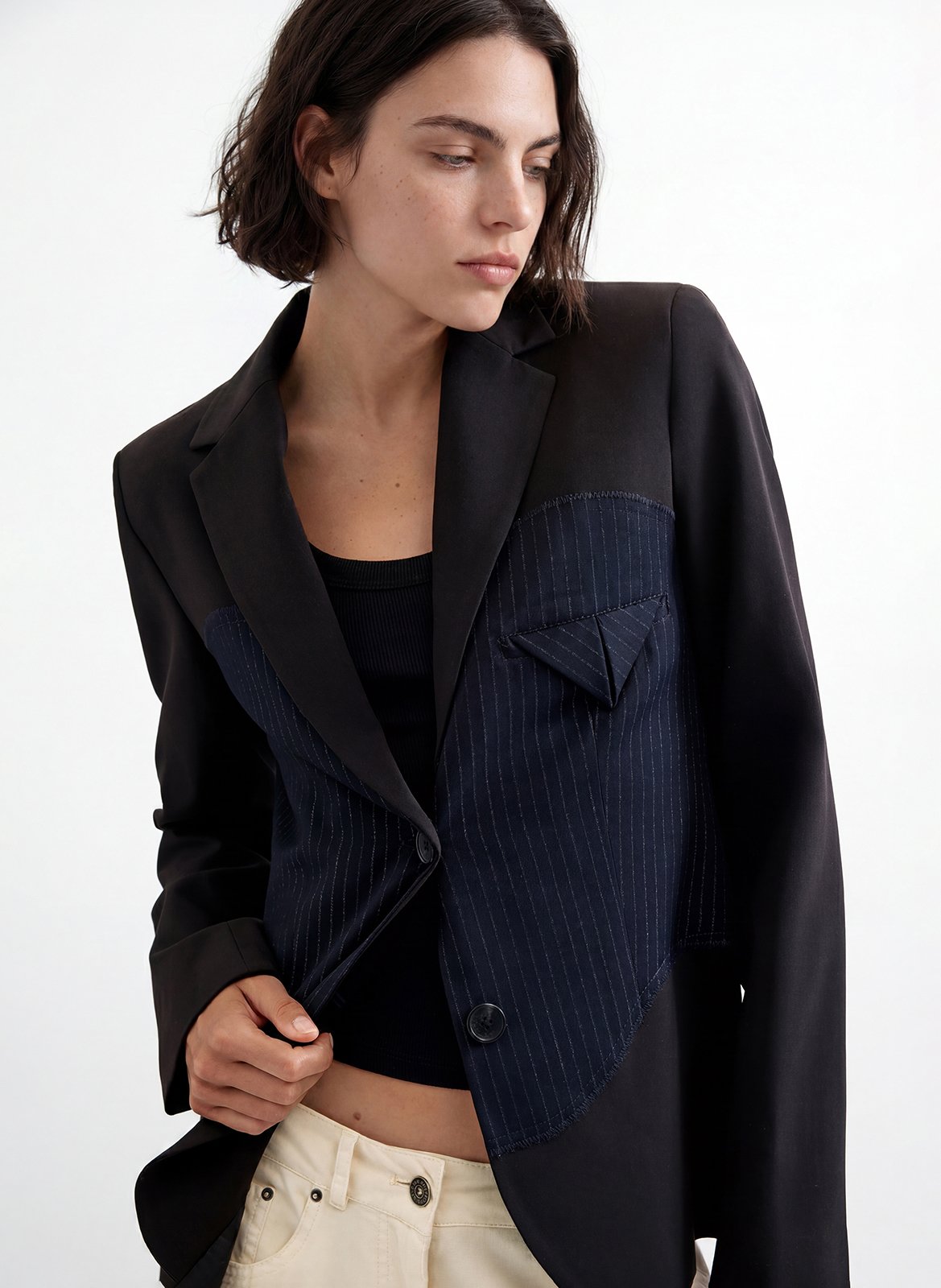 Veste col tailleur  DESIGUAL Bleu