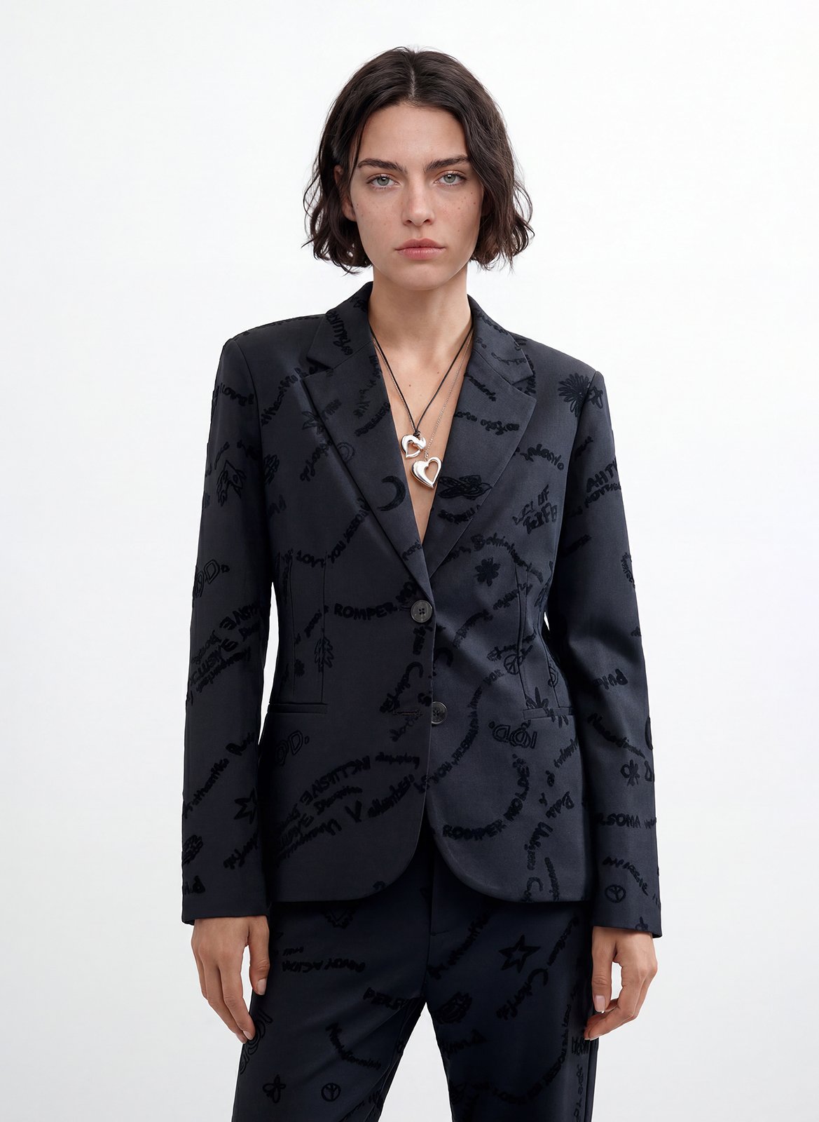 Veste col tailleur DESIGUAL Noir
