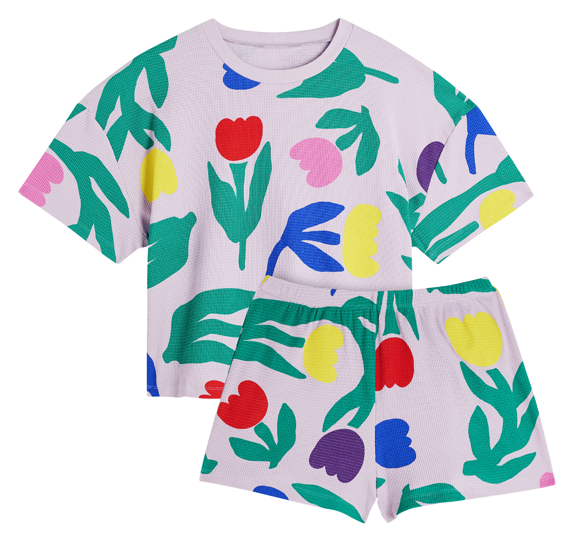 Ensemble de pyjama court ample imprimé WE ARE JOLIES Violet