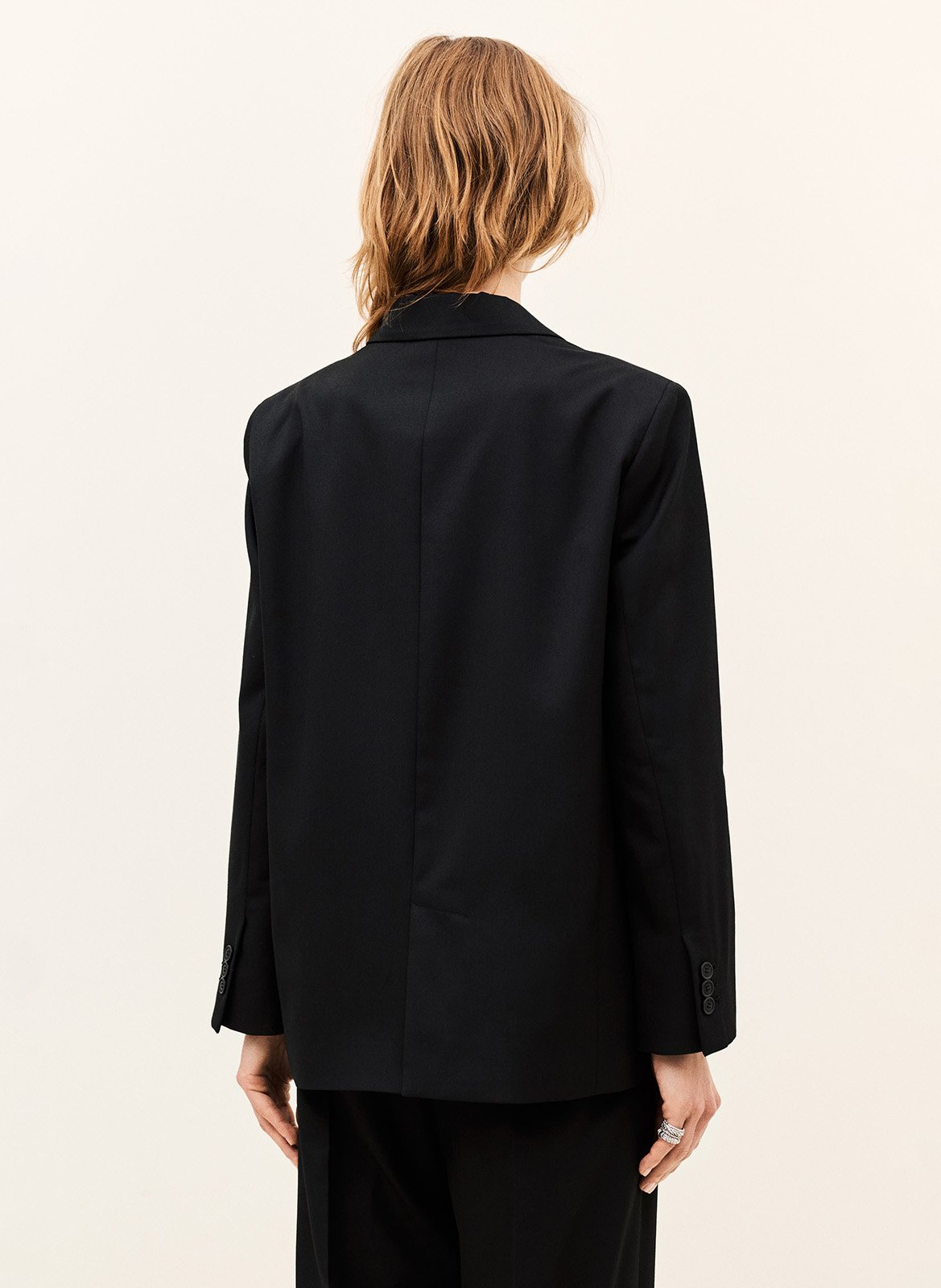 Veste tailleur oversize unie BA&SH Noir