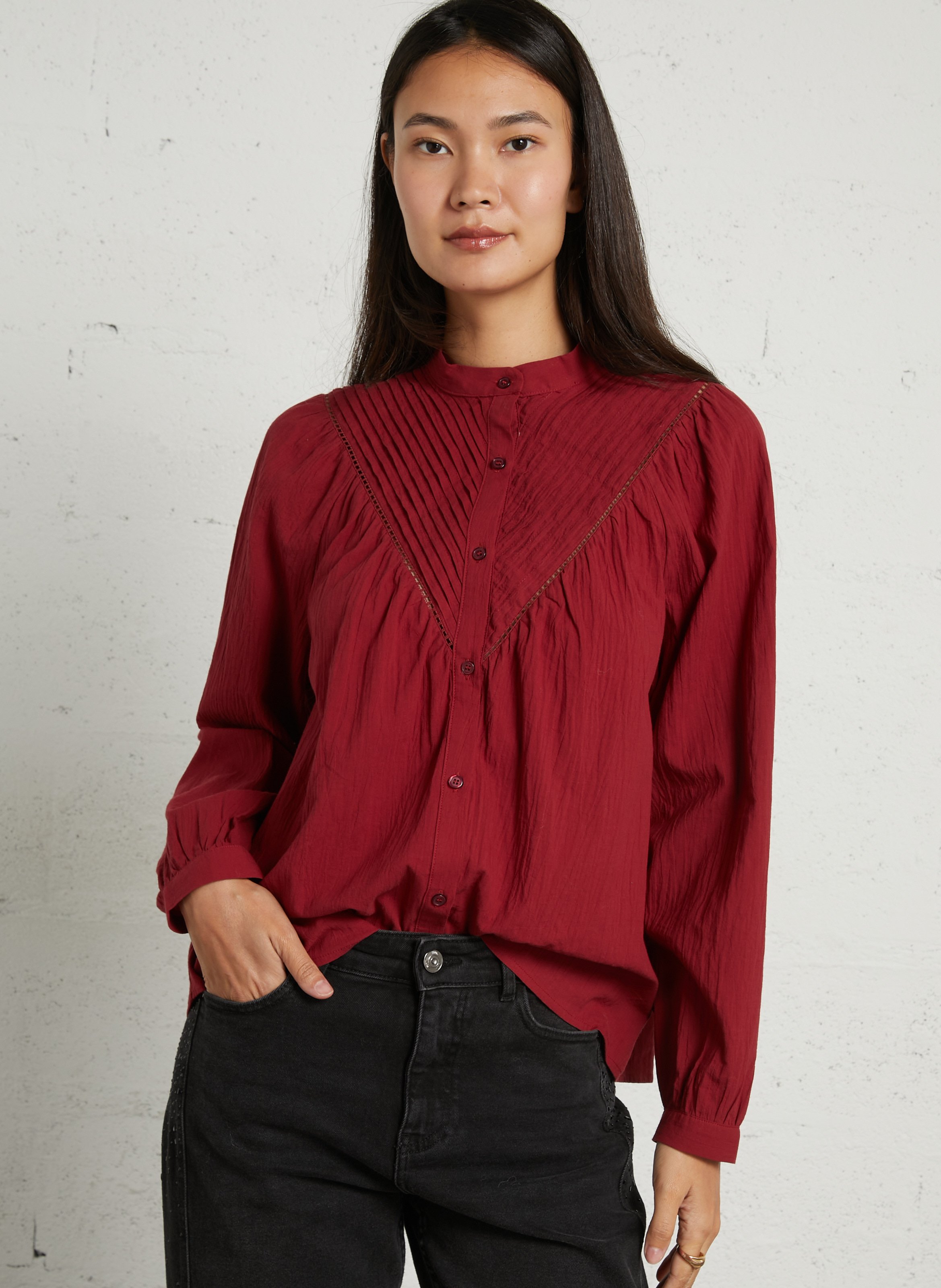 Blouse col rond en coton THE KORNER
