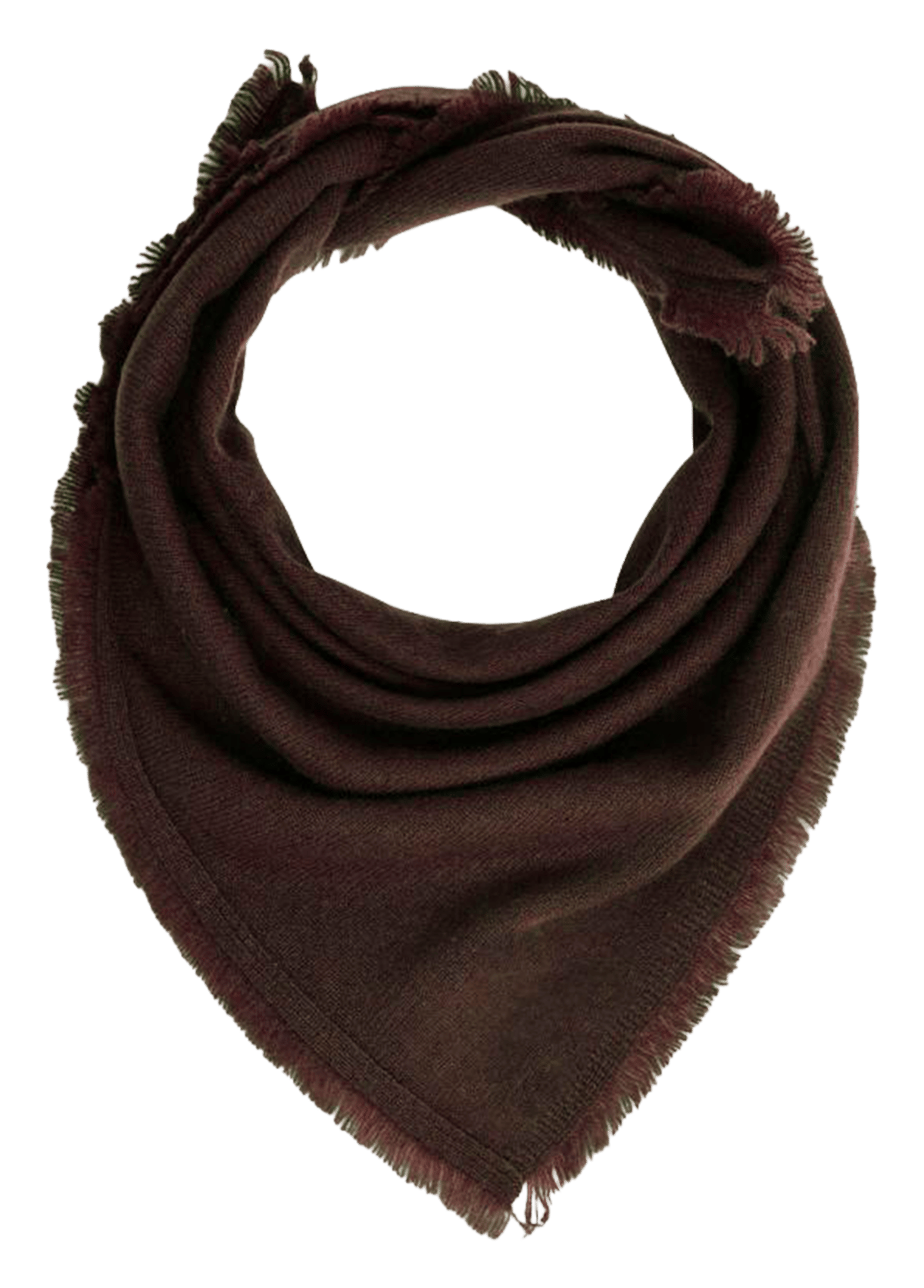 Cashmere bandana HIRCUS Brown