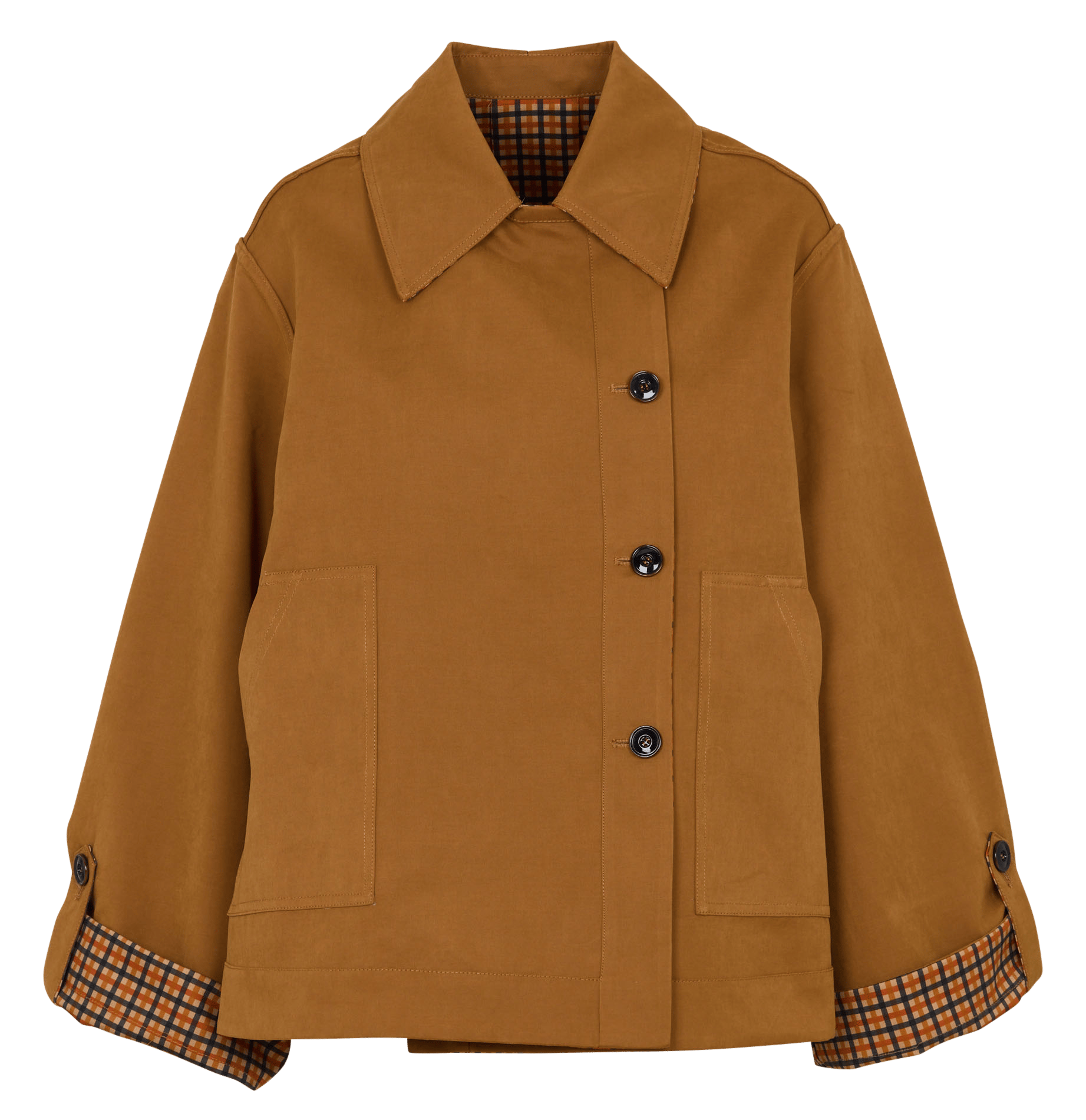Reversible short trench coat SACRECOEUR Multicolored