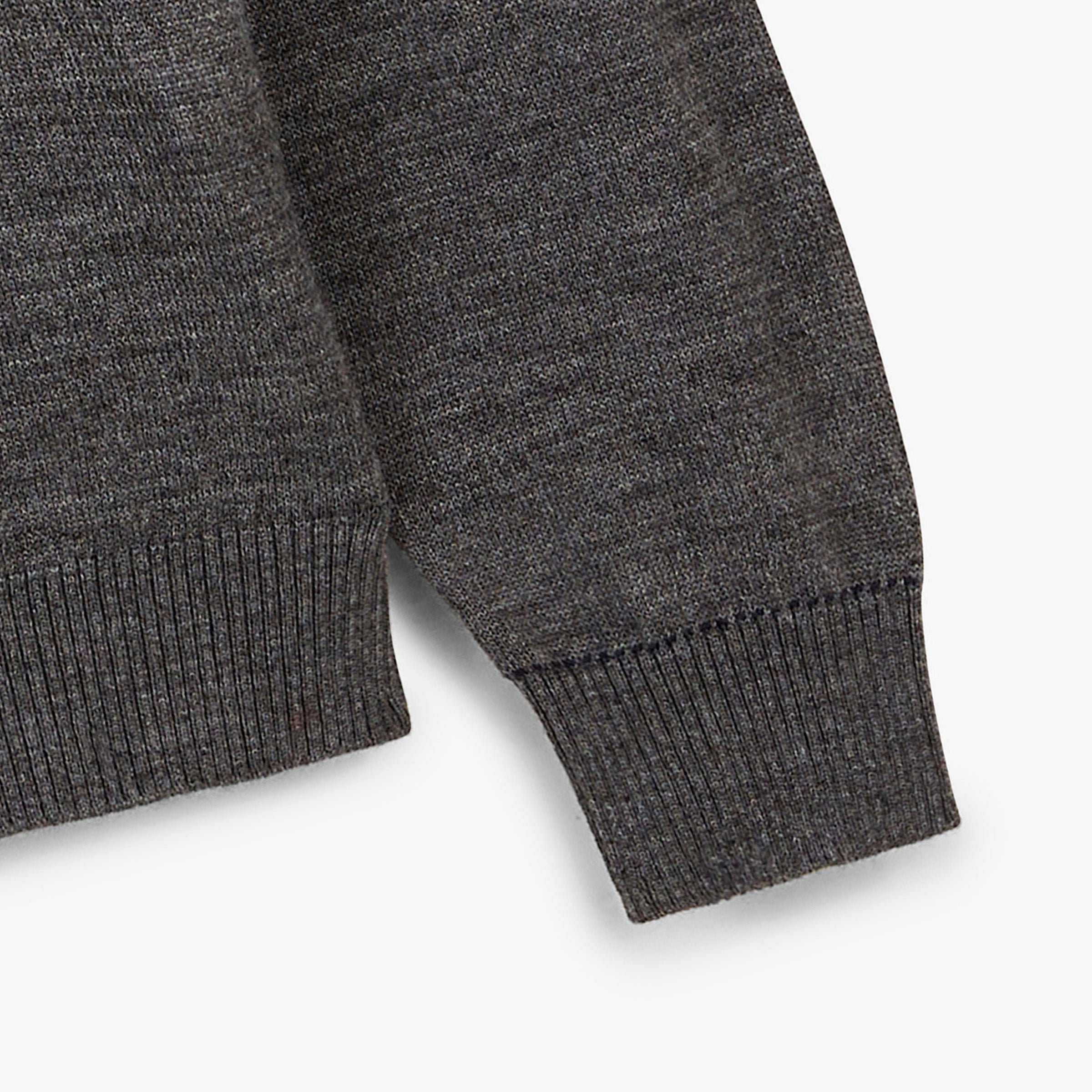 Essential zip-neck sweater SERGE BLANCO Grey