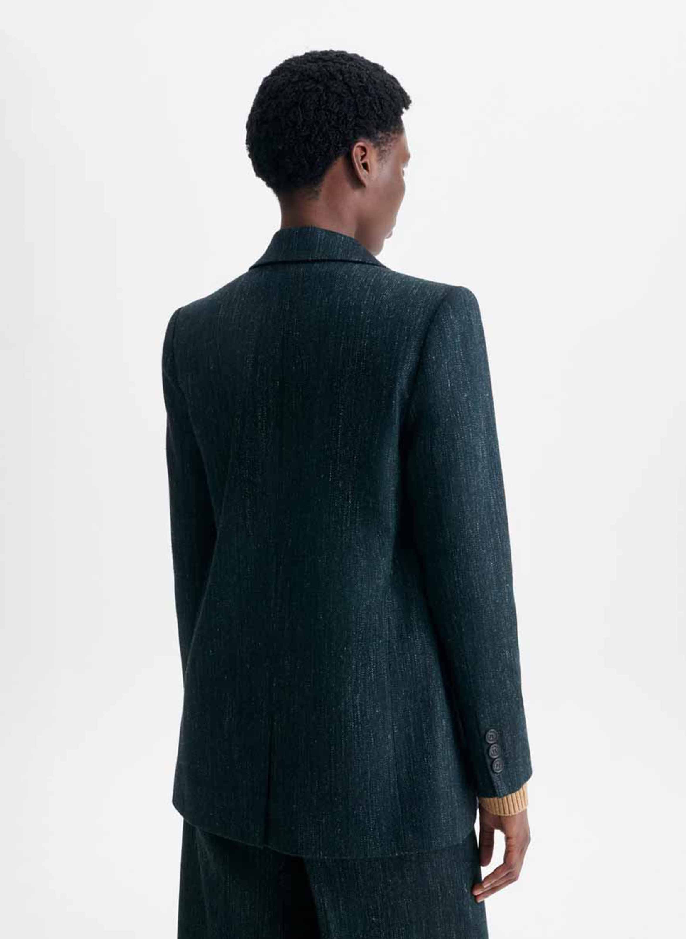 Veste col tailleur en laine mélangée VANESSA BRUNO Vert
