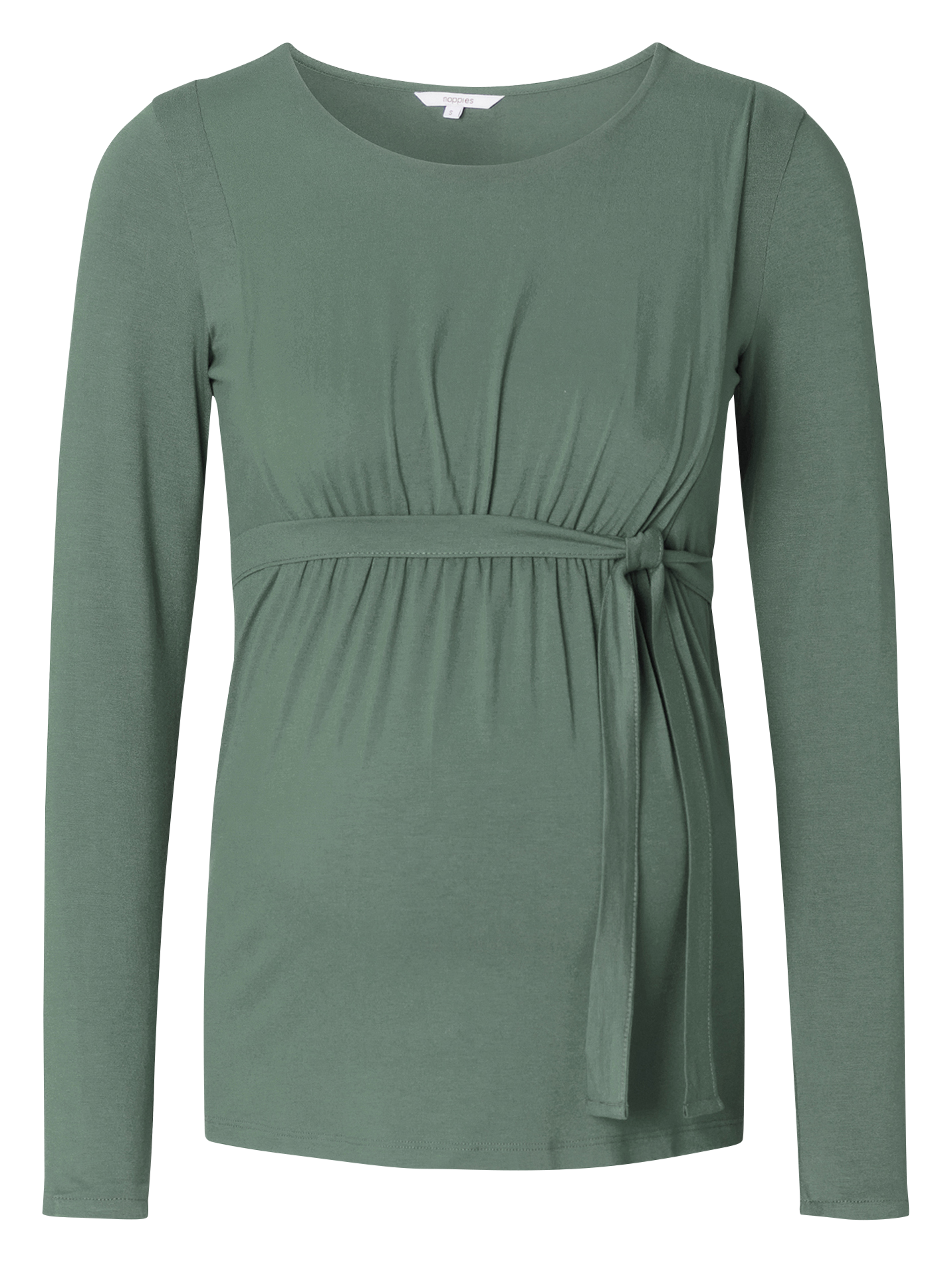 Zwangerschap-T-shirt met ronde hals NOPPIES Groen