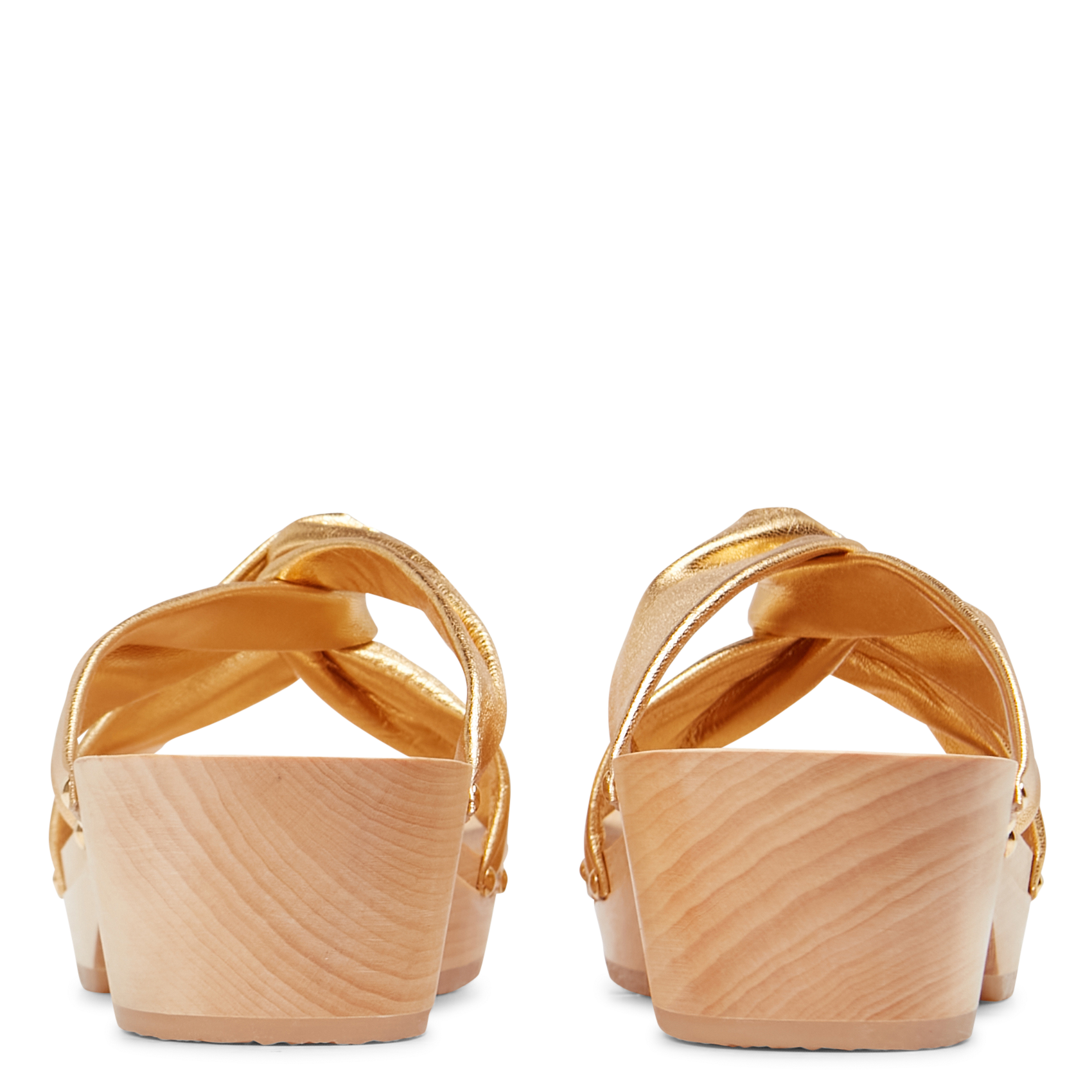 Heeled open clog mules SABOTS YOUYOU Golden