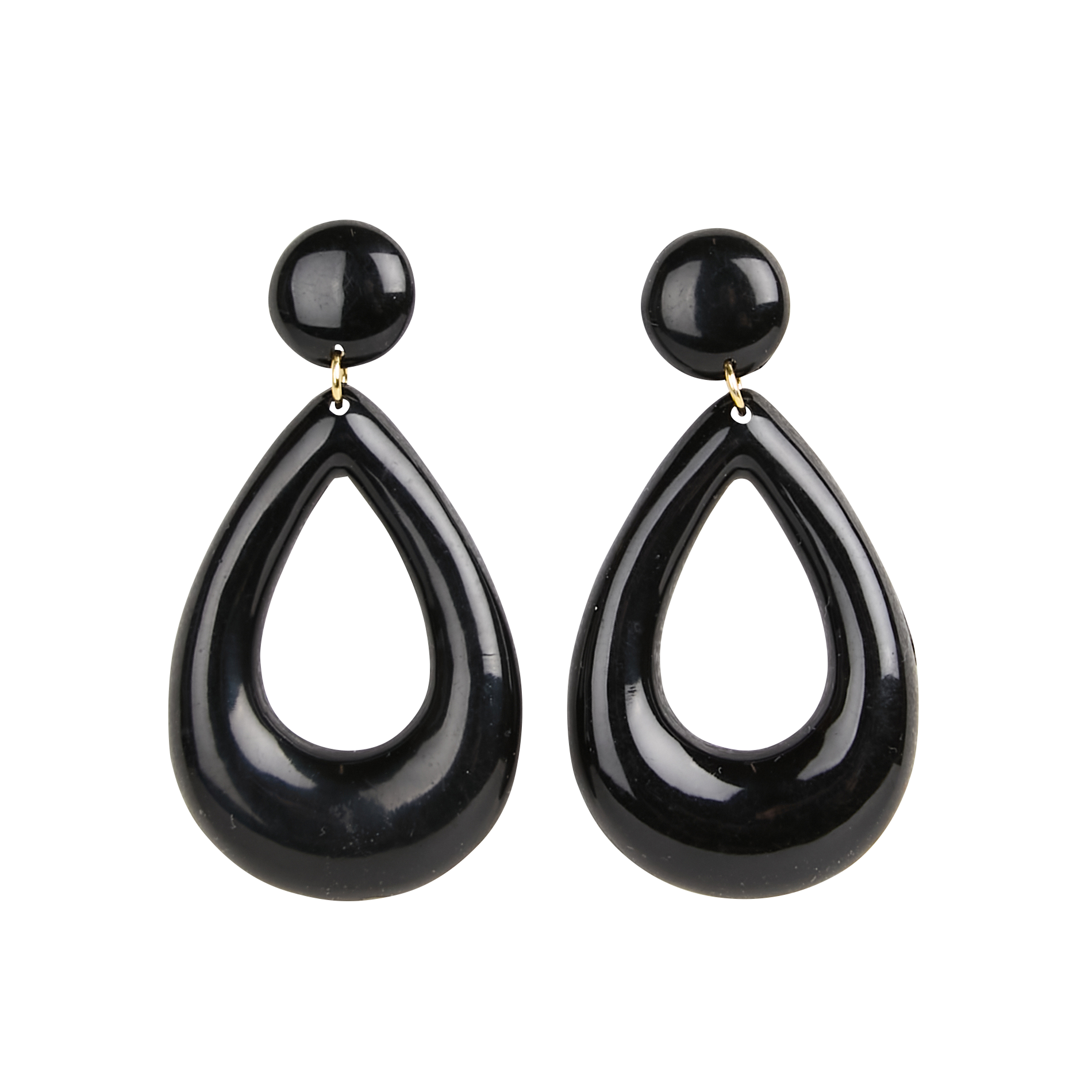Boucles d'oreilles fantaisie FEEKA Noir