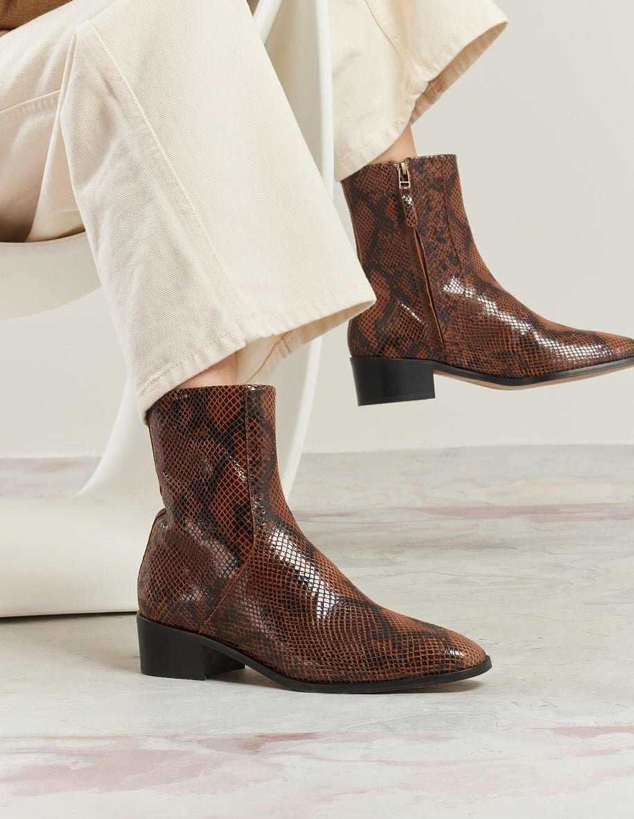 Ankle boots ODAJE EX. M.MOUSTACHE Brown