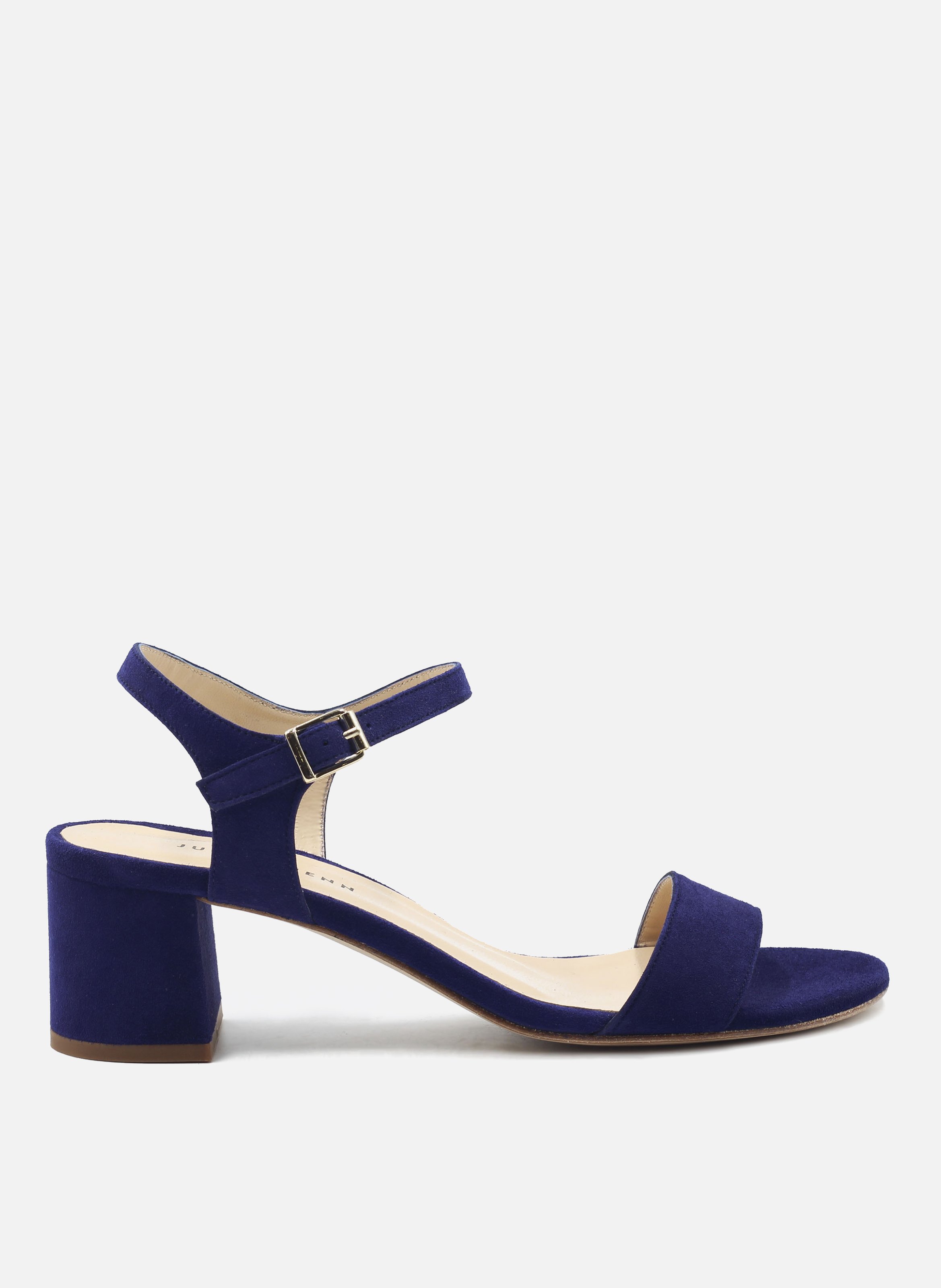 Medium heel suede sandals JULES & JENN Blue