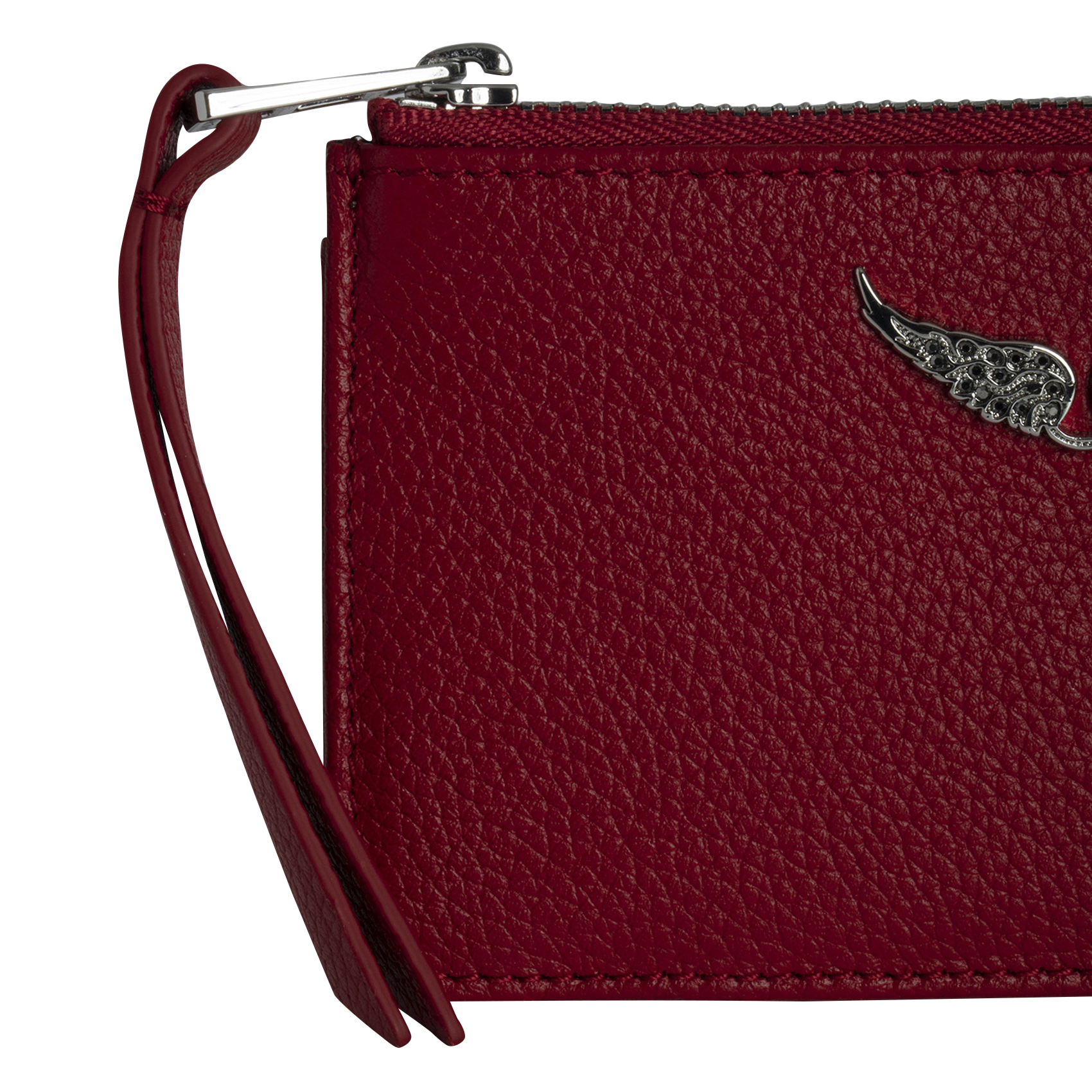 Porte-cartes en cuir ZADIG&VOLTAIRE Rose