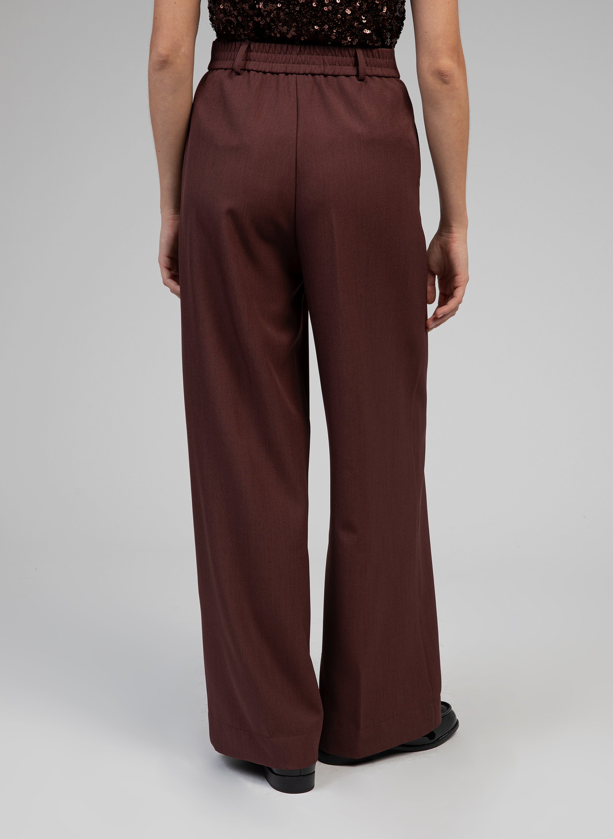 Wide trousers AN'GE Brown