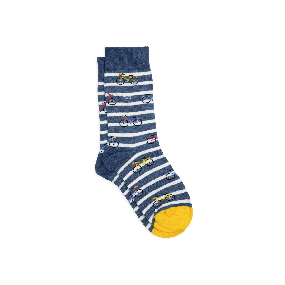 Combed cotton socks with patterns BILLYBELT Blue