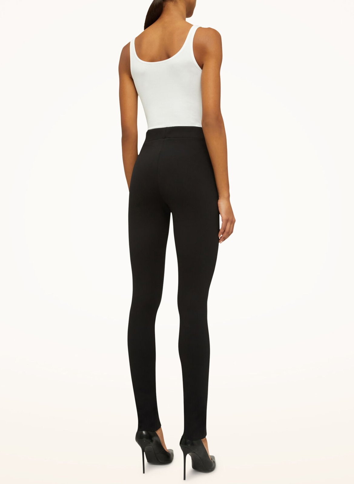 Embroidered-effect round-neck cardigan Black