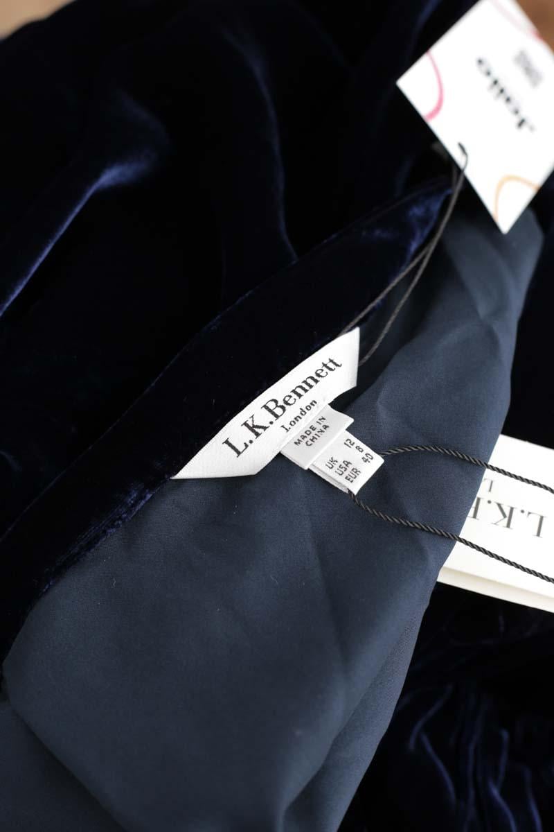 Velour skirt LK BENNETT - Seconde Main Blue