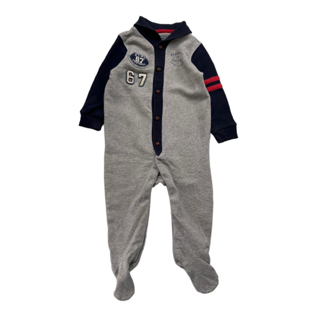 Gray Baby Jumpsuit - 9 months POLO RALPH LAUREN - Seconde Main Grey