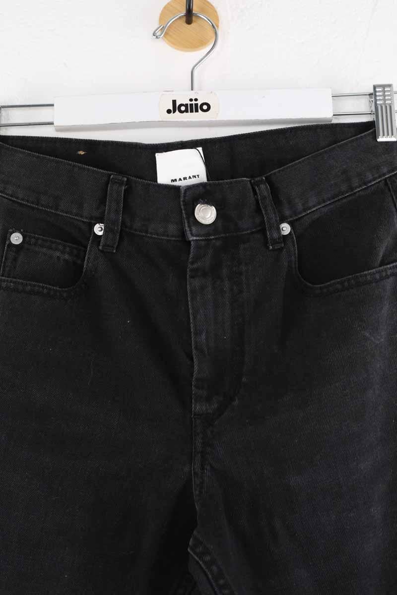 Cotton straight jeans ISABEL MARANT - Seconde Main Black