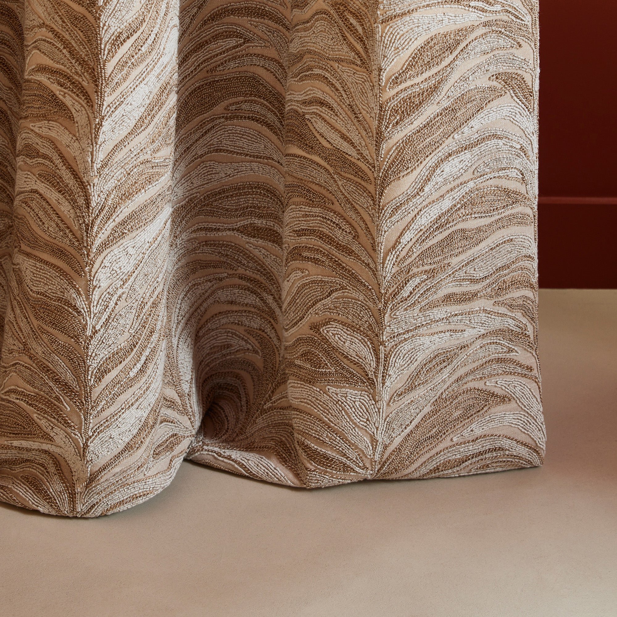 Rideau à oeillets dorés MADURA Beige