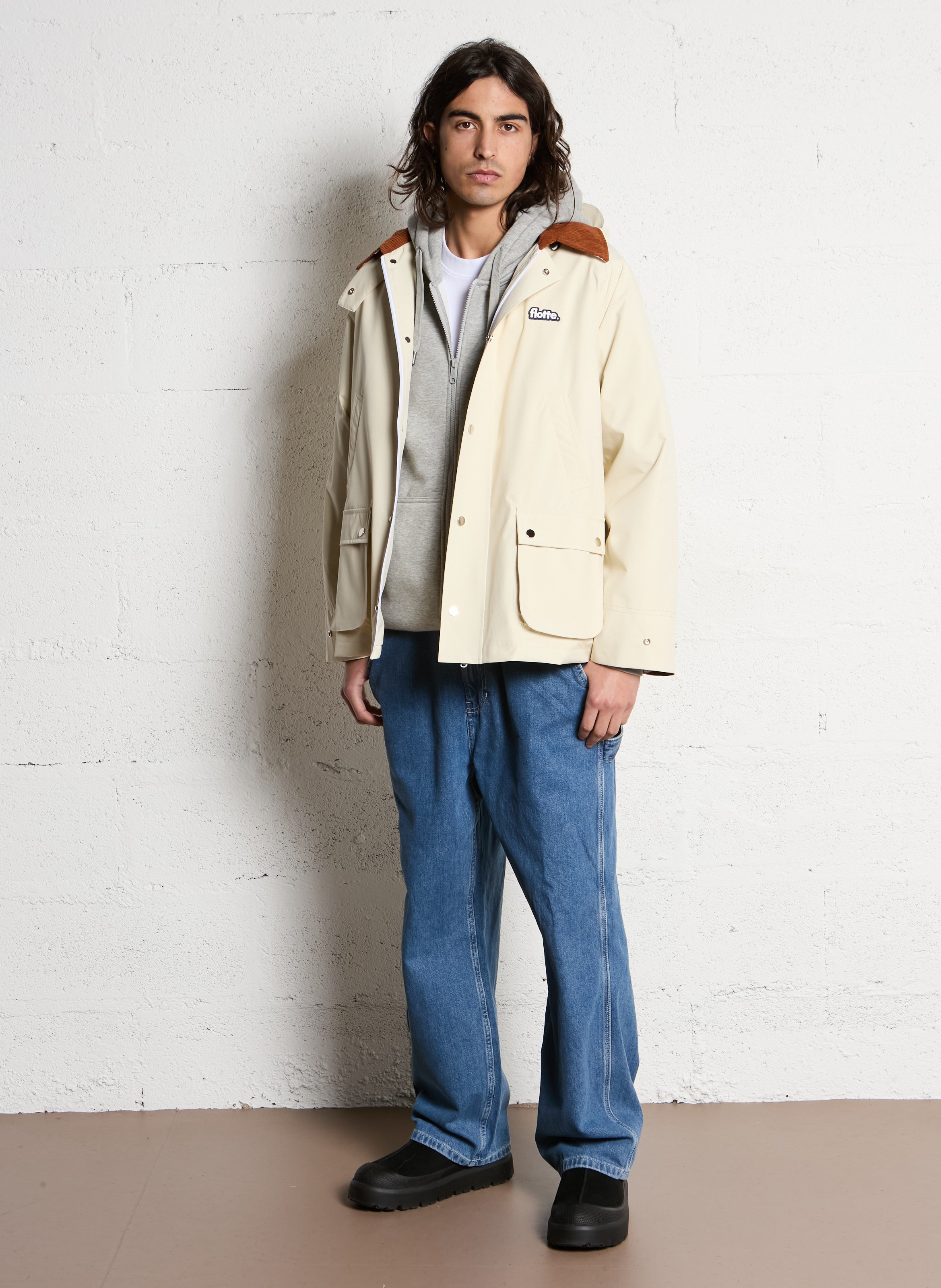 Hoodie met kangoeroezak en lange mouwen DICKIES Grijs