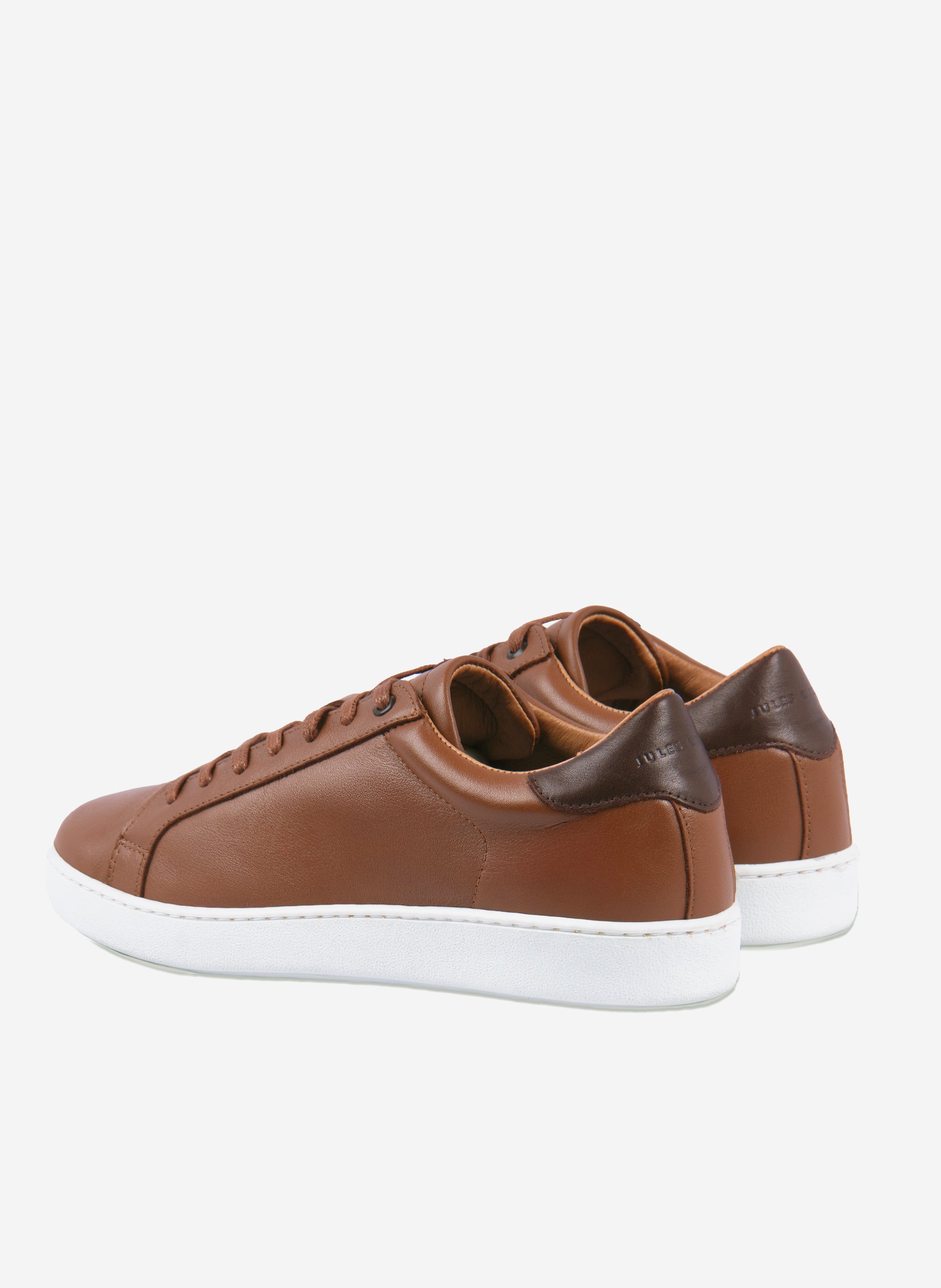 Lace-up leather tennis shoes JULES & JENN Brown