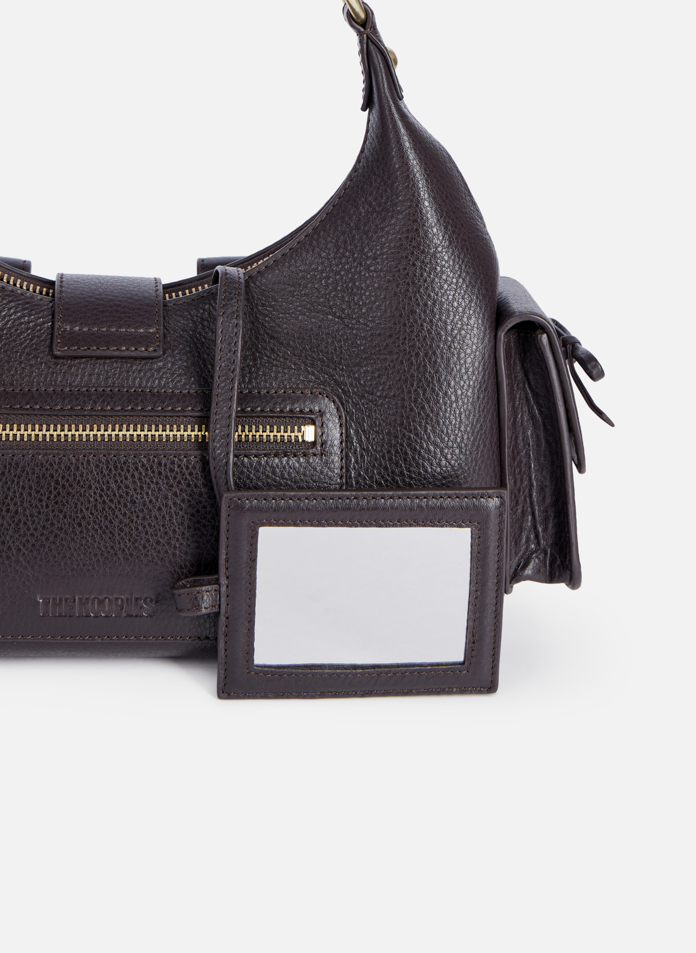 Amelia grained leather bag Brown