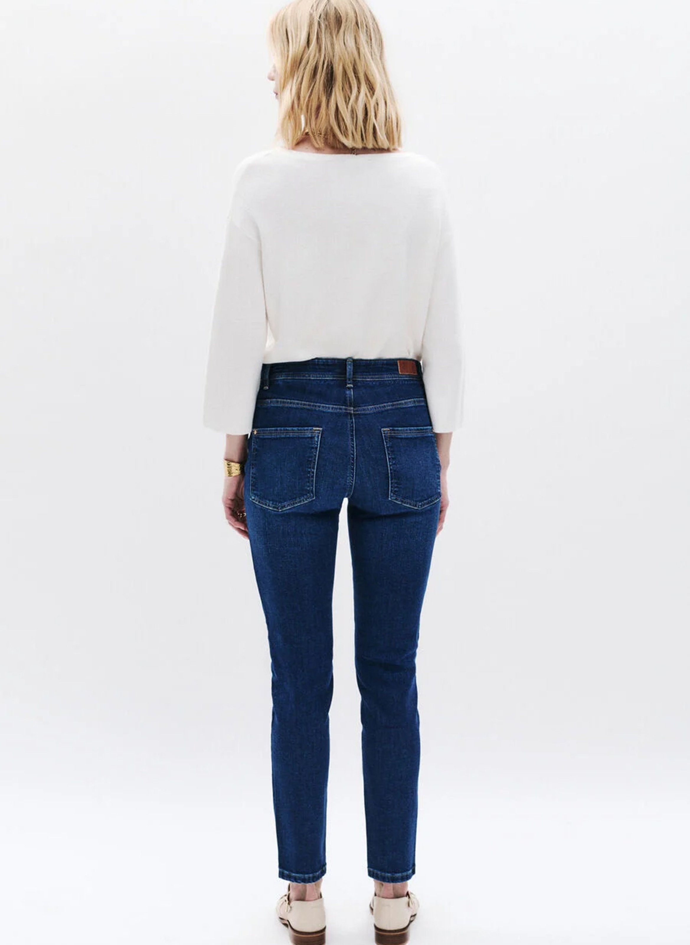 Gerade geschnittene Jeans aus Baumwoll-Mix CAROLL Blau