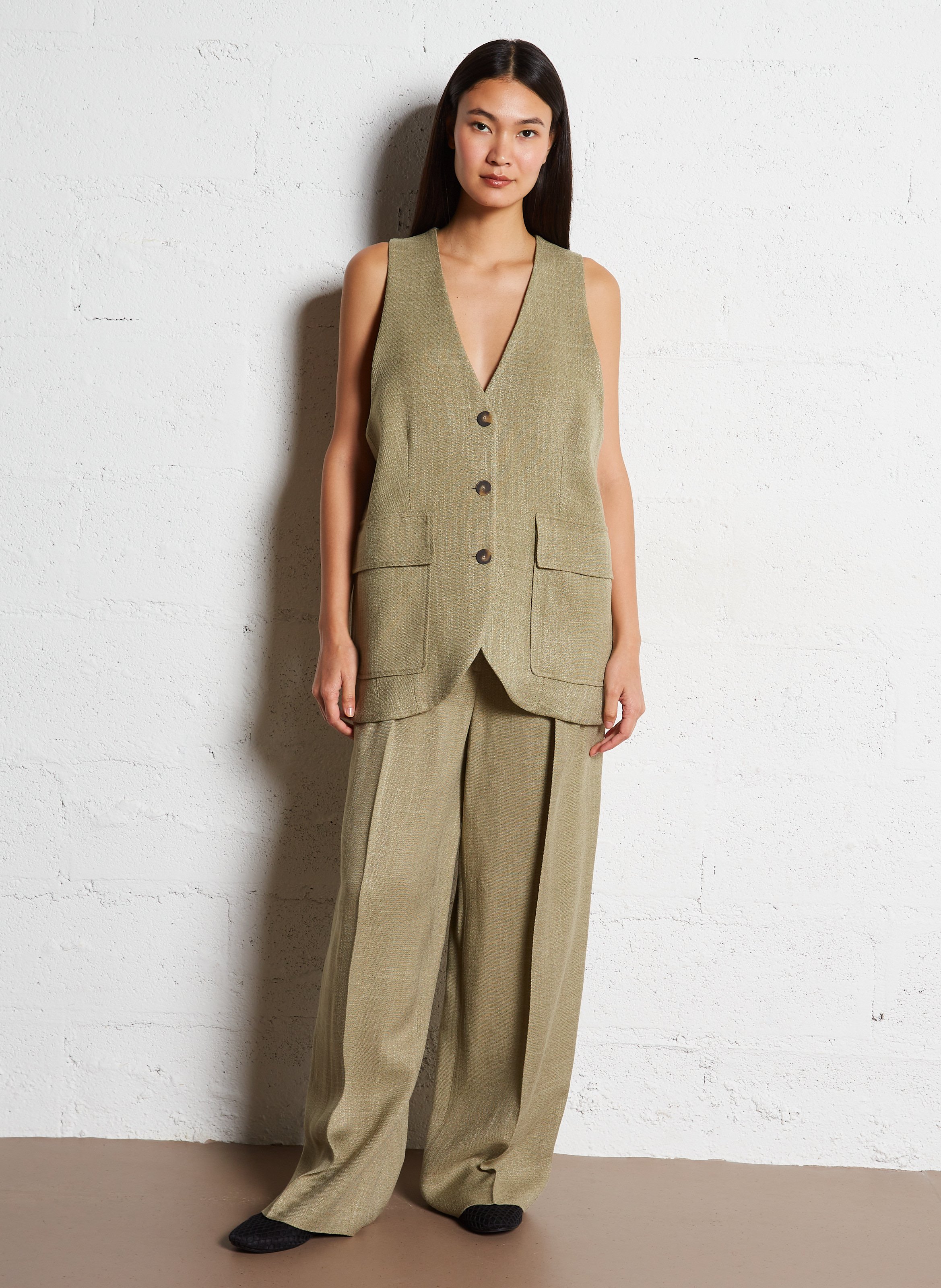 Oversized cardigan MARGAUX LONNBERG Green