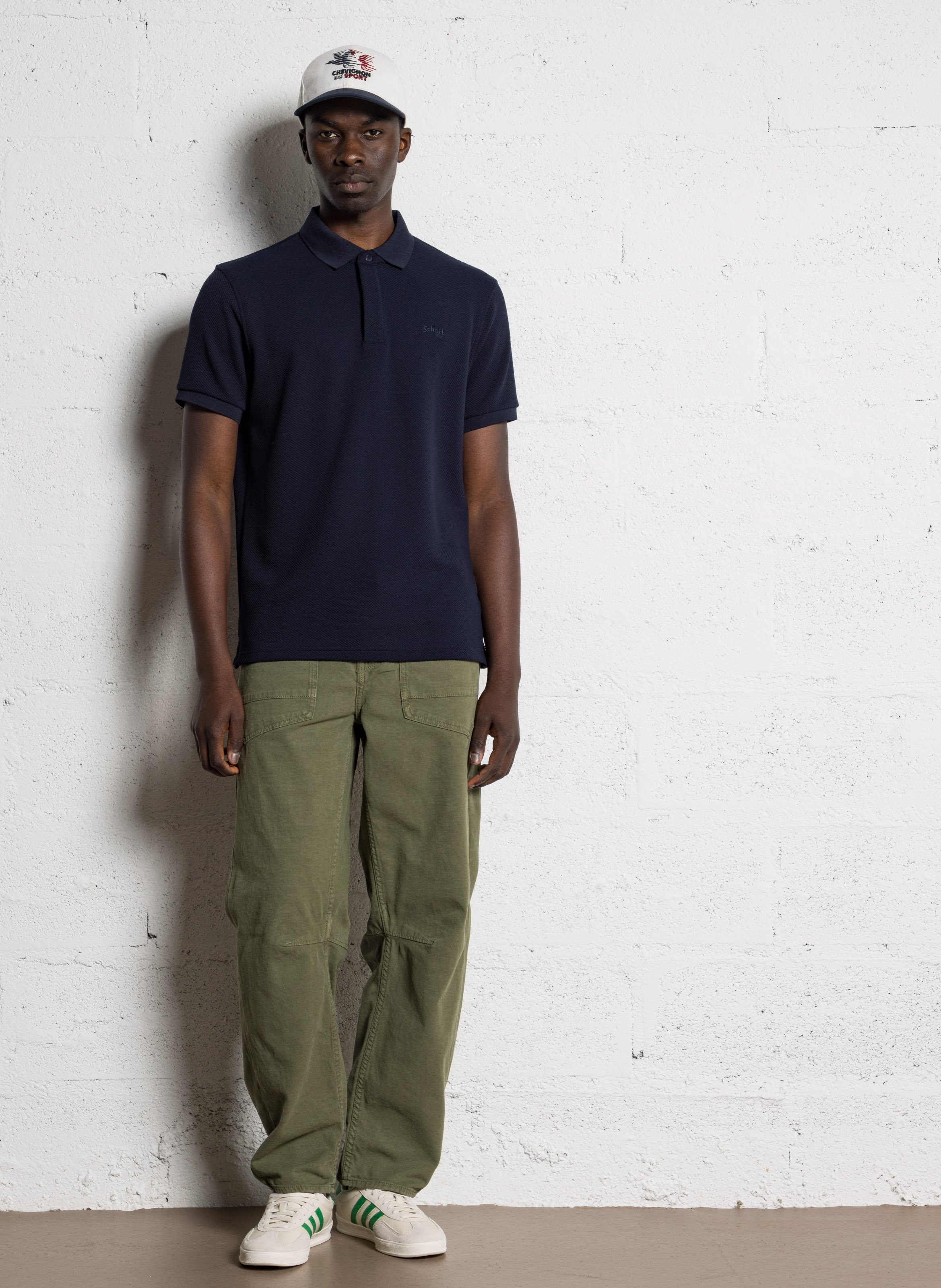 Pantalone dritto in cotone LE TEMPS DES CERISES Verde