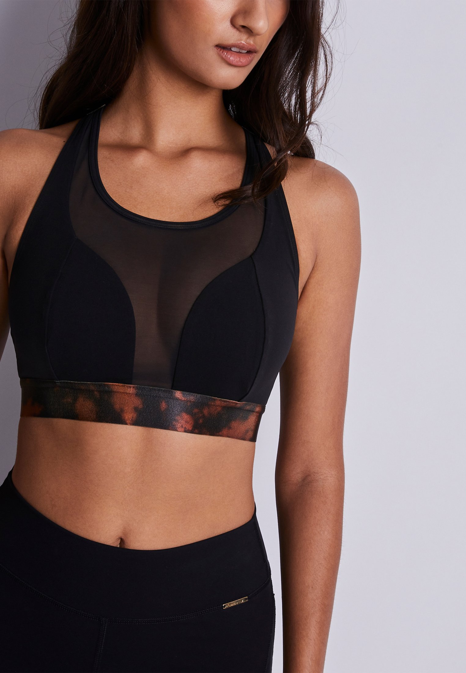 Asymmetric jacquard T-shirt AUBADE Black