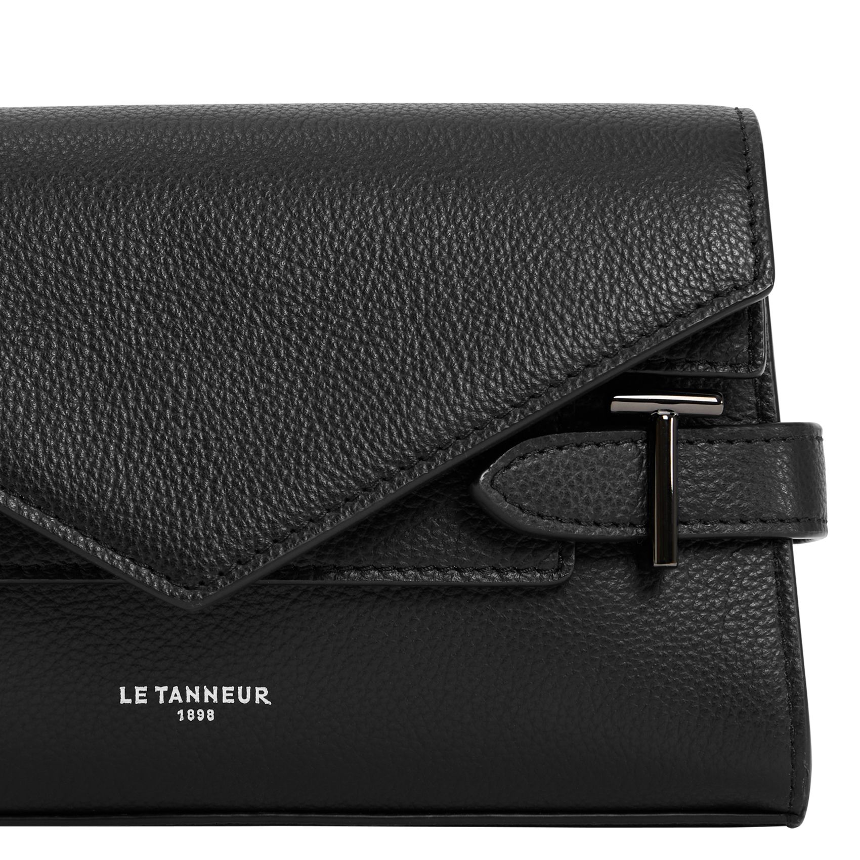Sac bandoulière en cuir LE TANNEUR Noir