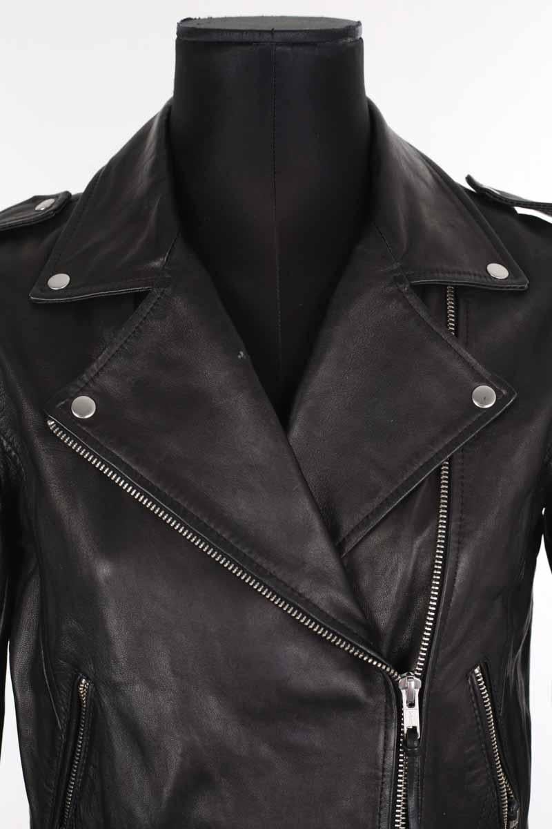 Leather jacket SEZANE - Seconde main Black