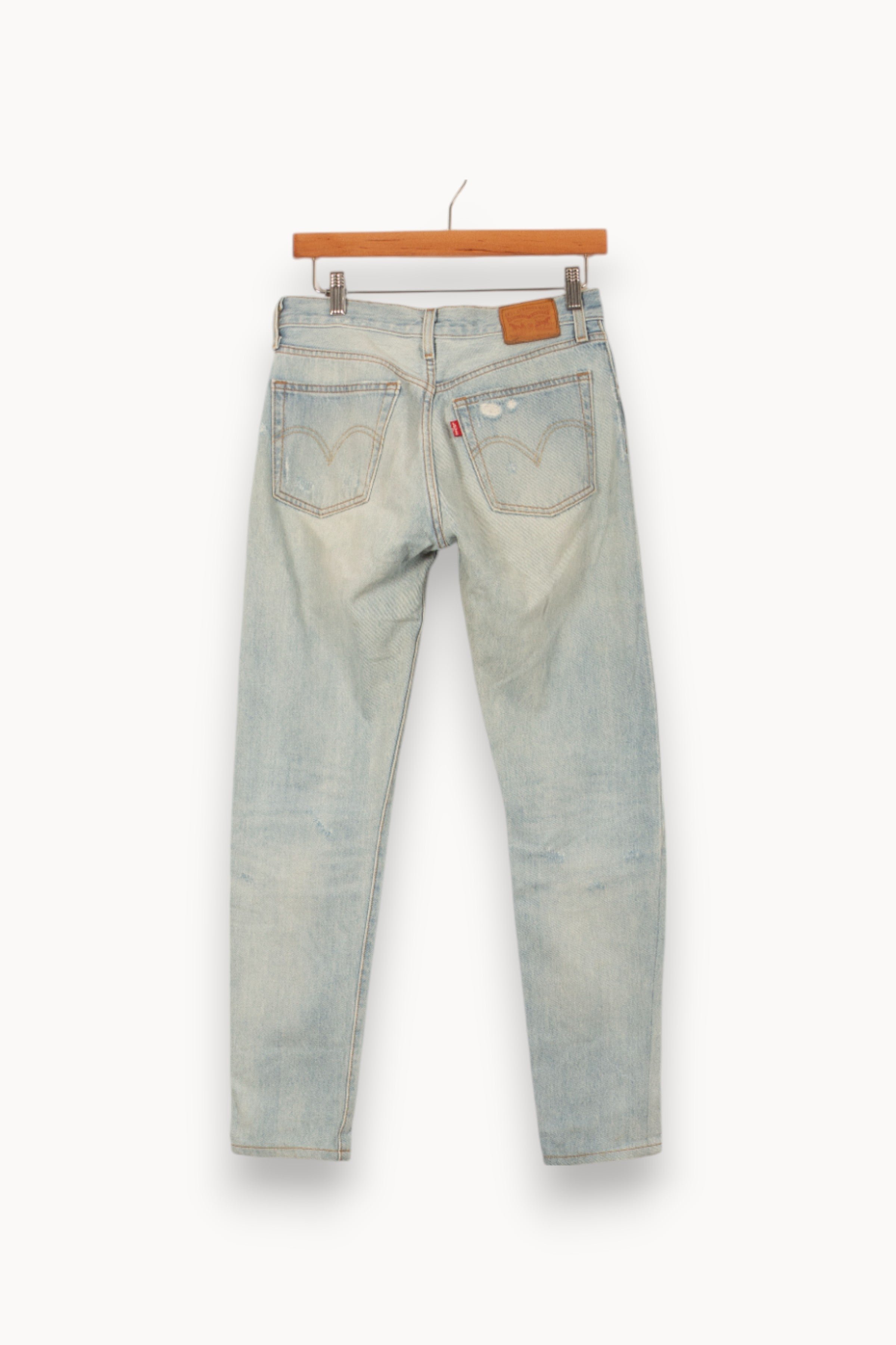 Cropped slim jeans with studs LEVI'S - Seconde main Blue