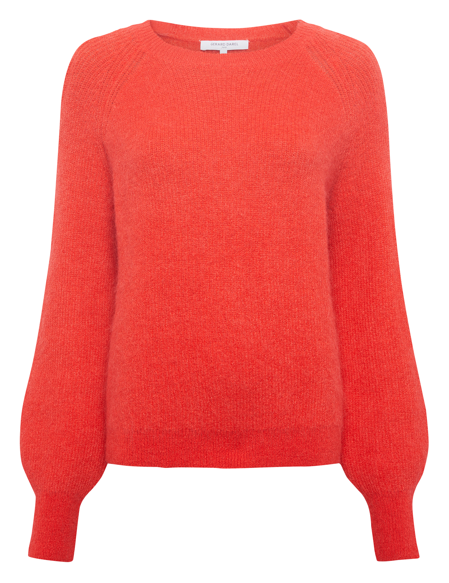 Pull col rond en laine mélangée GERARD DAREL Rouge