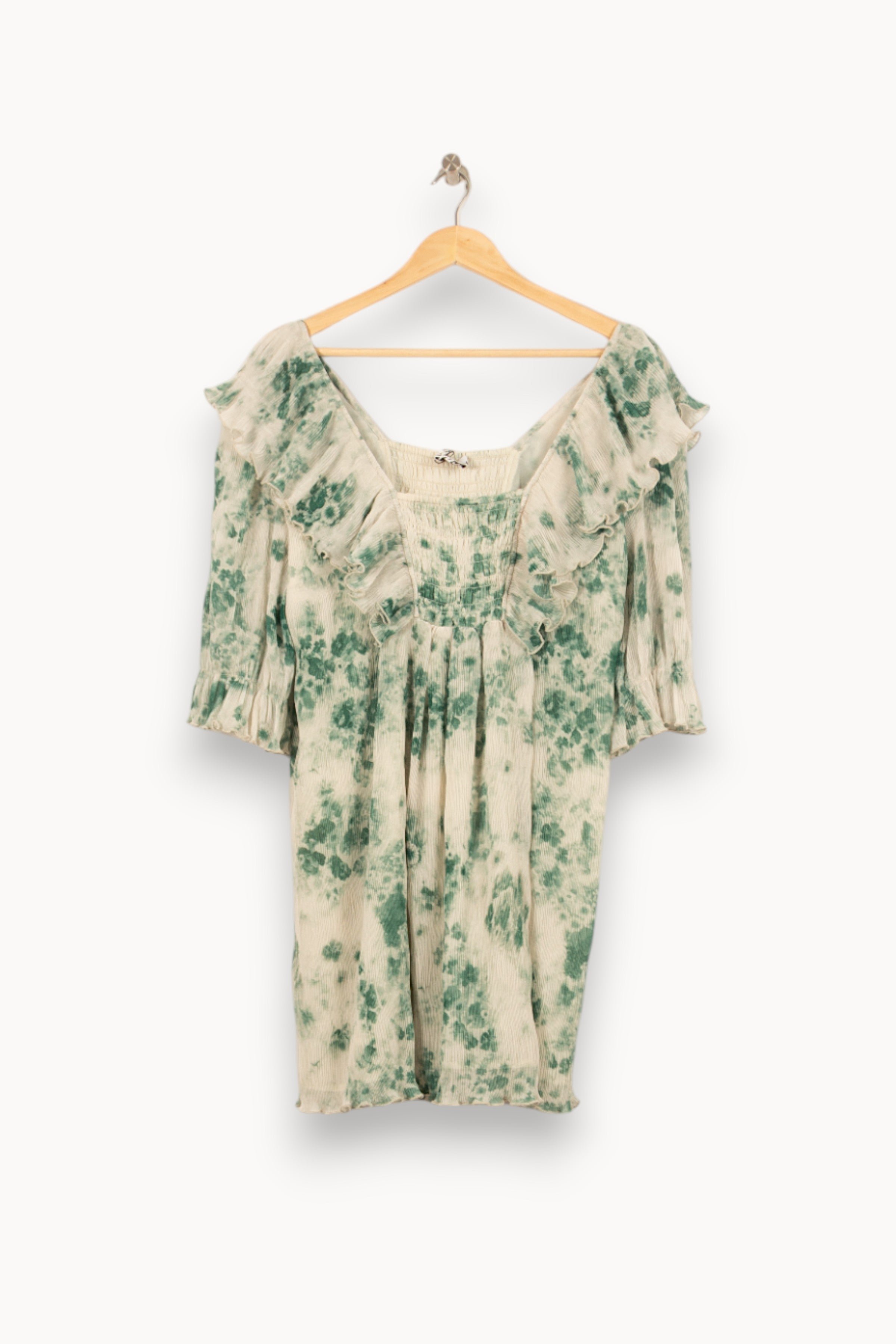 Midi dress GANNI - Seconde Main Green