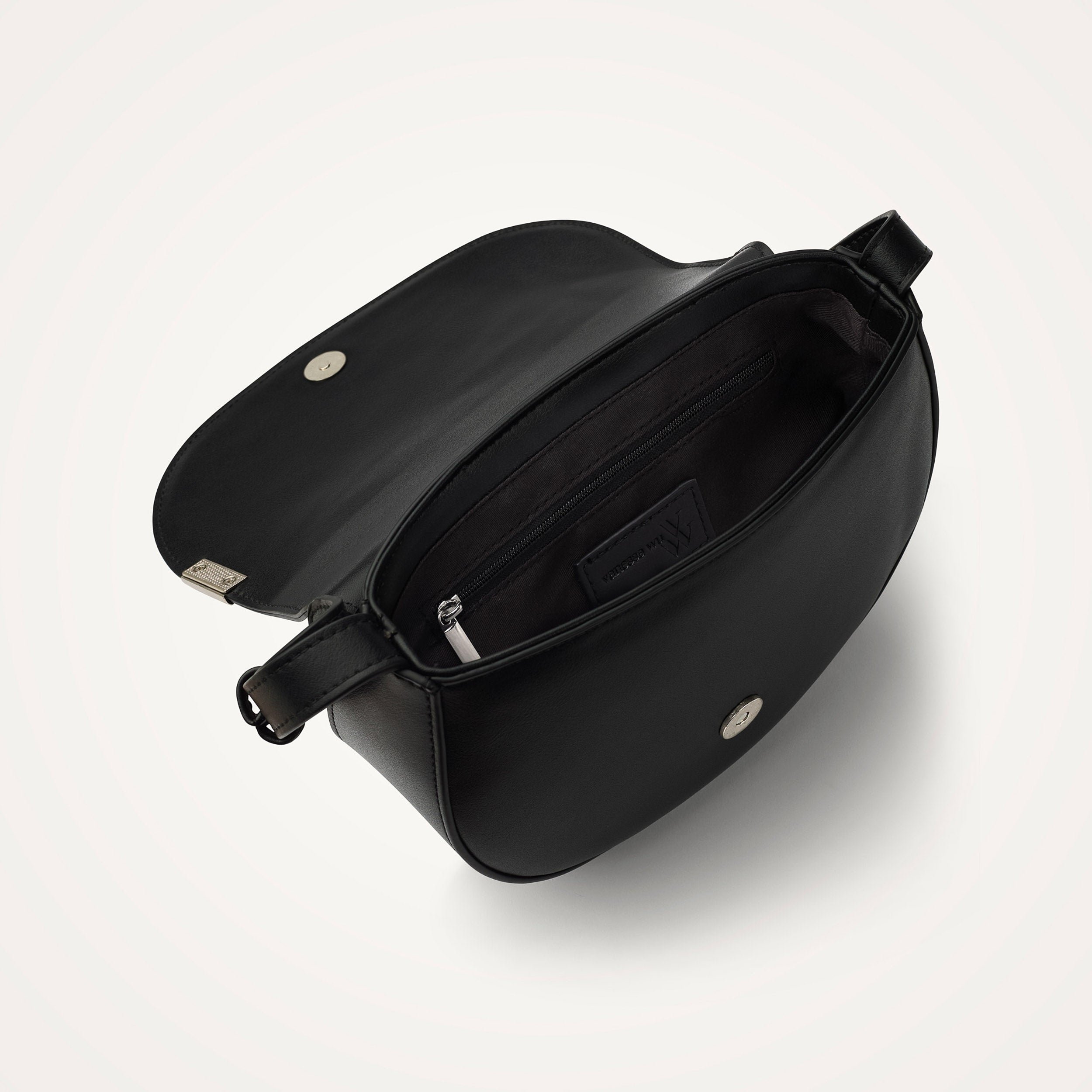 Suede shoulder bag VANESSA WU Black